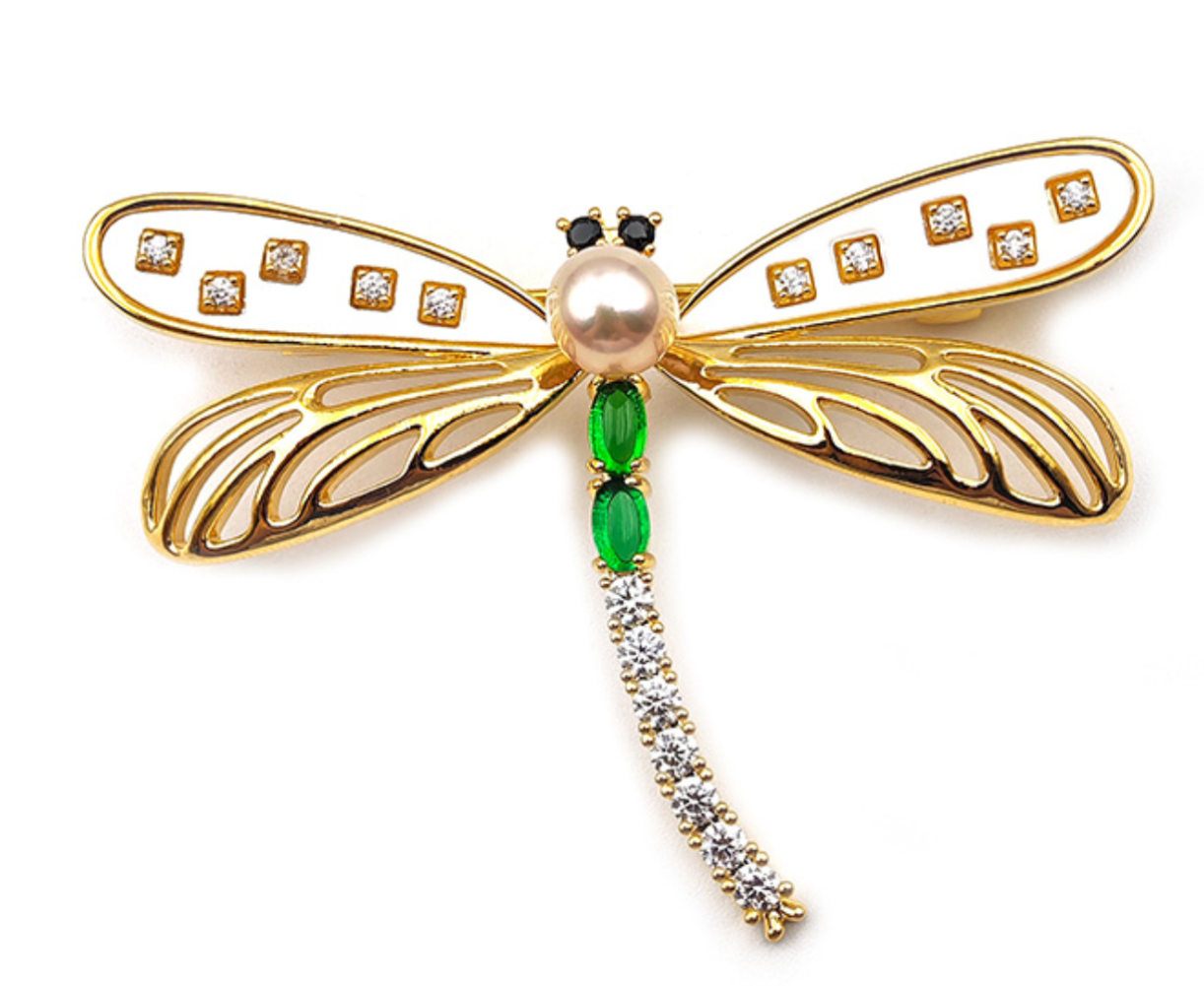 【直播】LL082840 蜻蜓款珍珠胸針