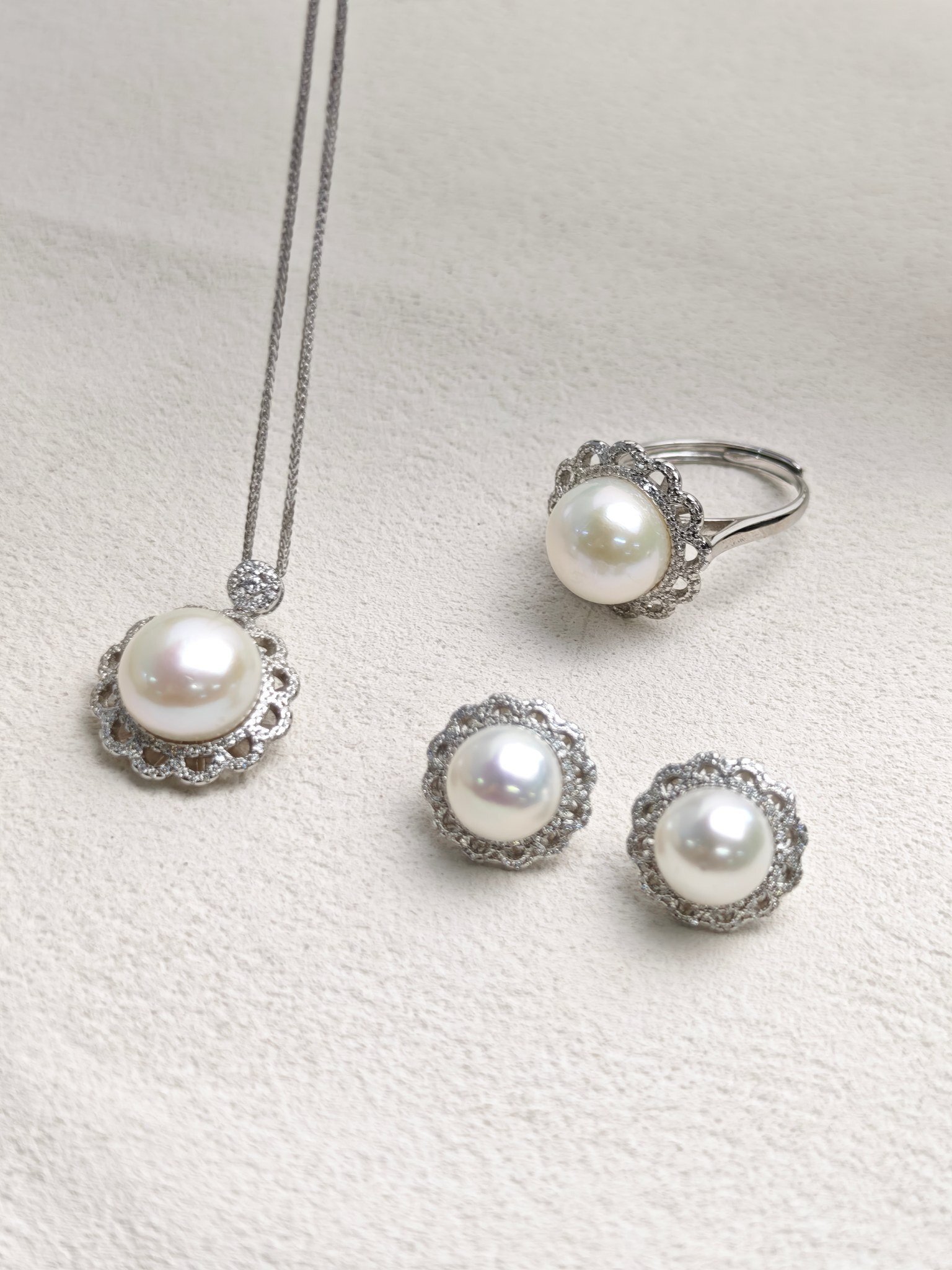 【直播】LL082838 S925銀 愛迪生珍珠套裝(STZ3990001)