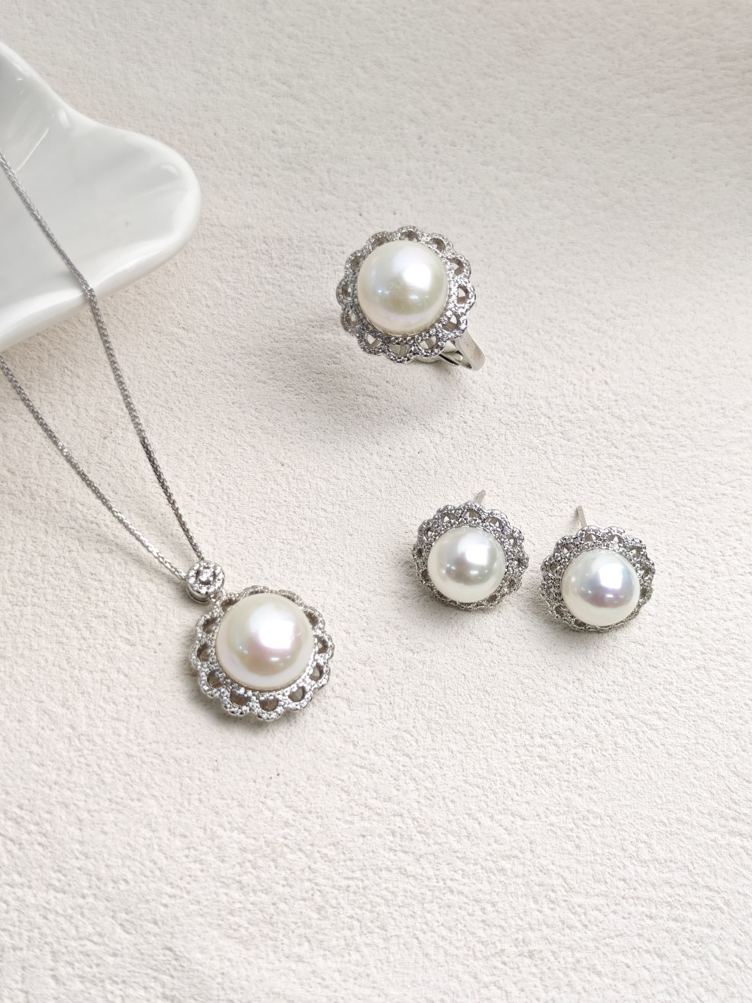 【直播】LL082838 S925銀 愛迪生珍珠套裝(STZ3990001)