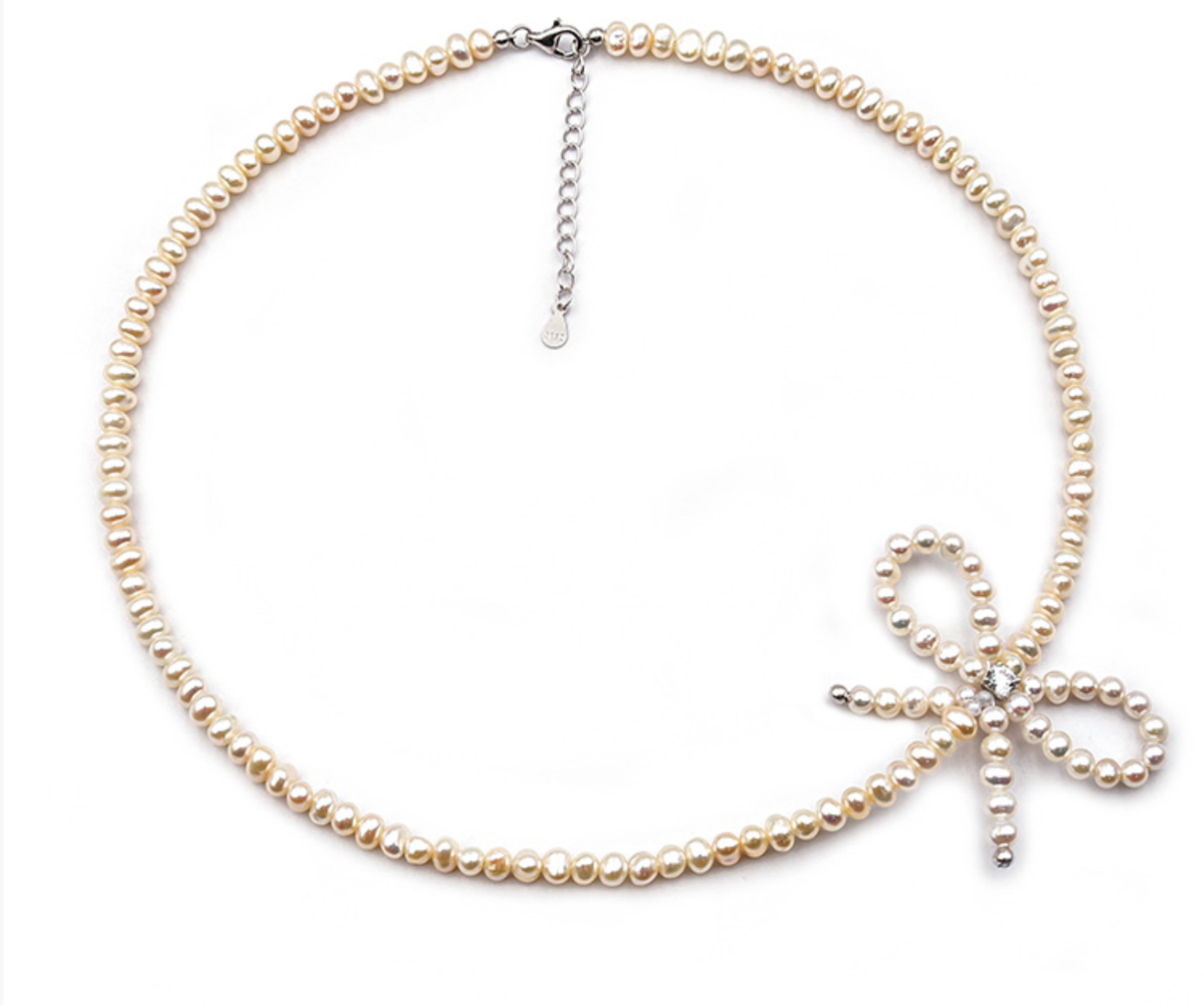 【直播】LL082833 S925銀 珍珠頸鏈(SPN1426001)