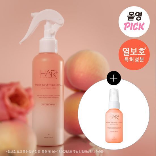 《Olive young連線》hairplus protein bond water essence modern peach 200+50ml