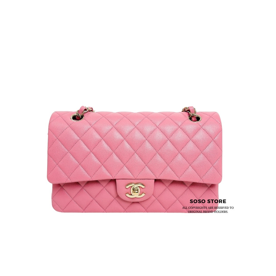 Chanel Classic Flap Bag 25 cm - Pink / Ghw