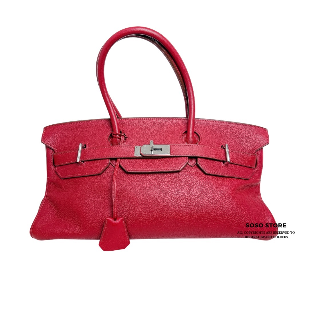 Hermes Shoulder Birkin  Bag - Rubis / Shw