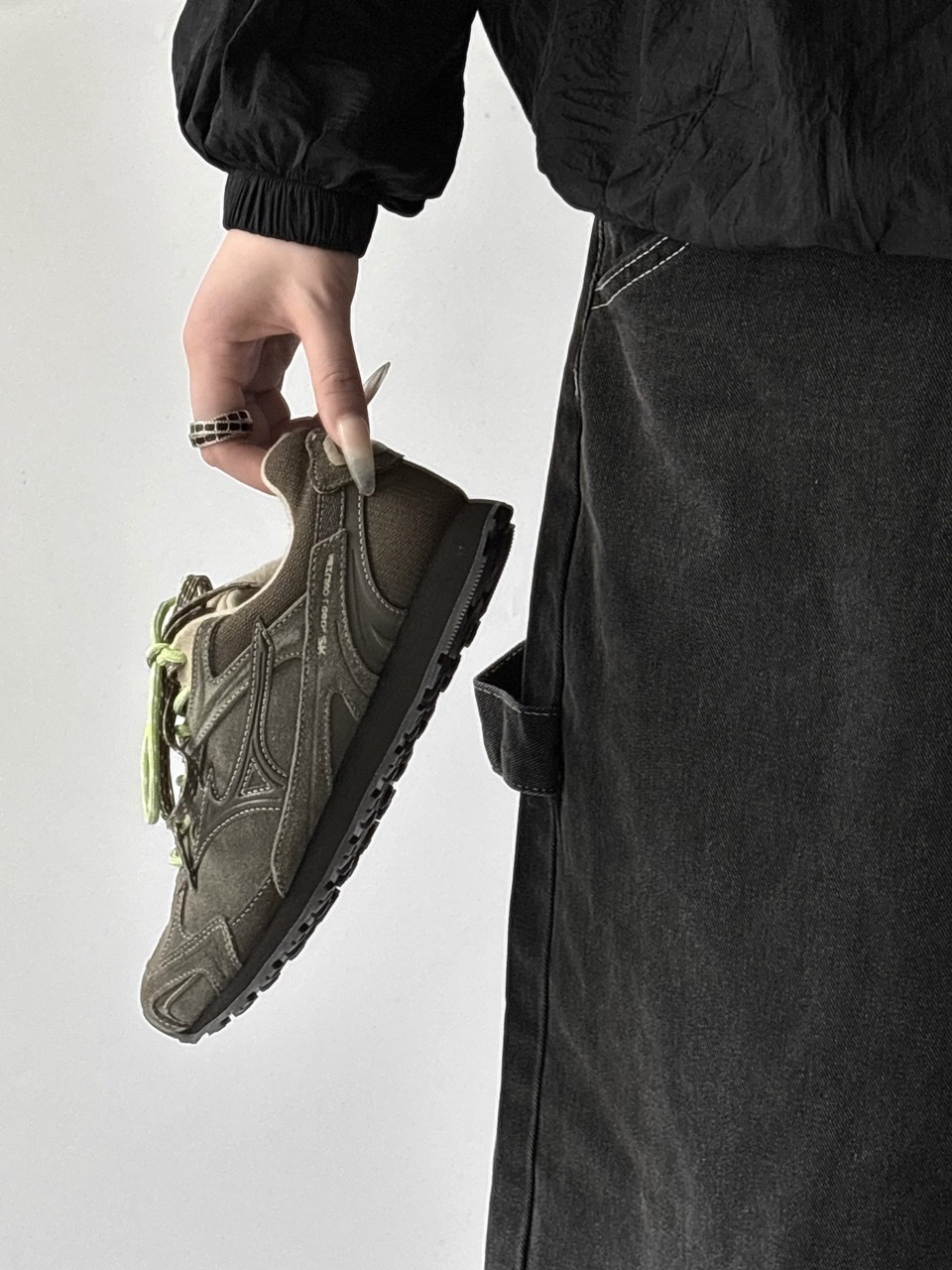 MIZUNO LG 60S 2K 美津濃 橄欖綠 棕綠 灰綠 草綠 編織鞋帶 男女鞋 D1GH242106-1 / 現+預