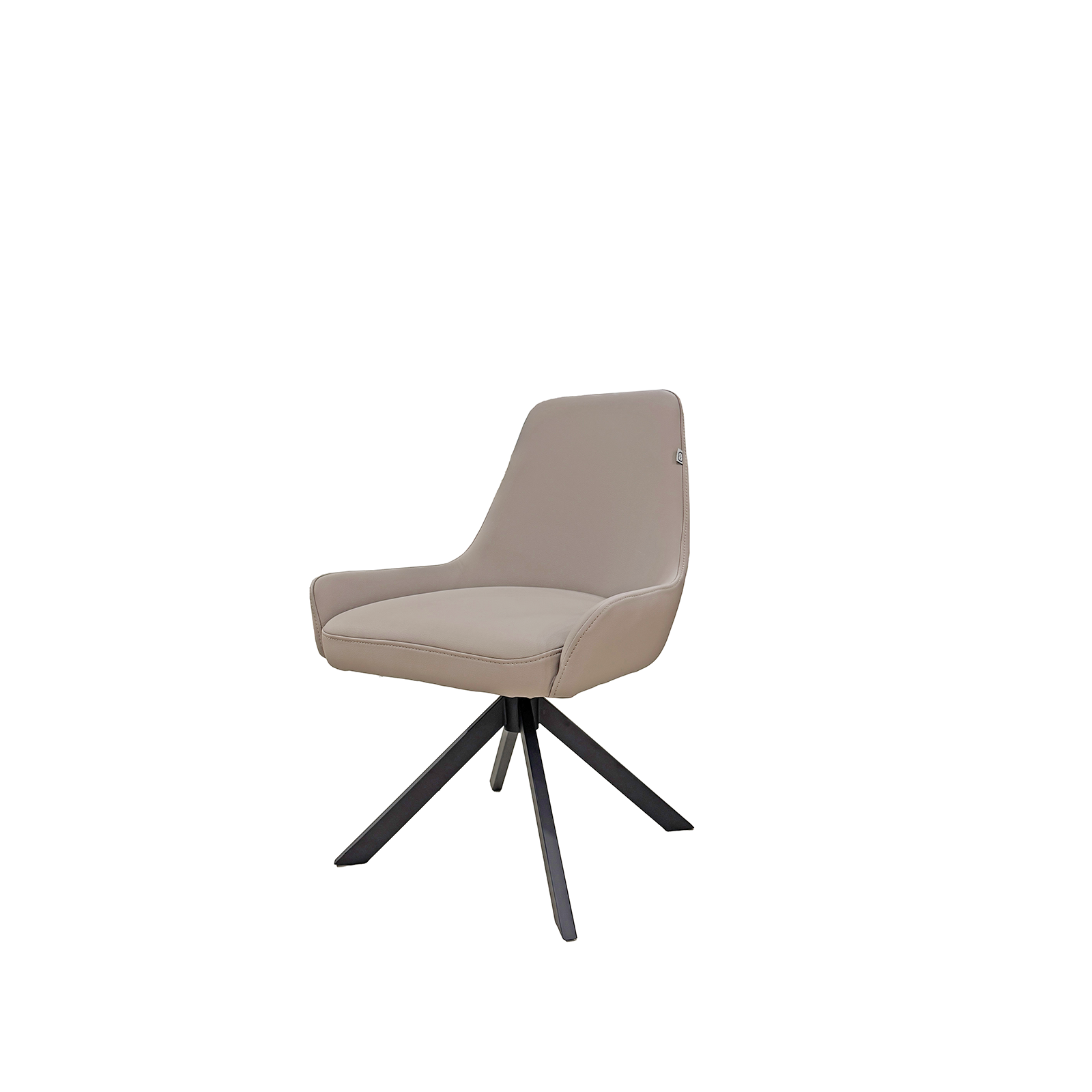 APEX 科技耐磨皮旋轉餐椅 - 灰藕色 〔CH307〕