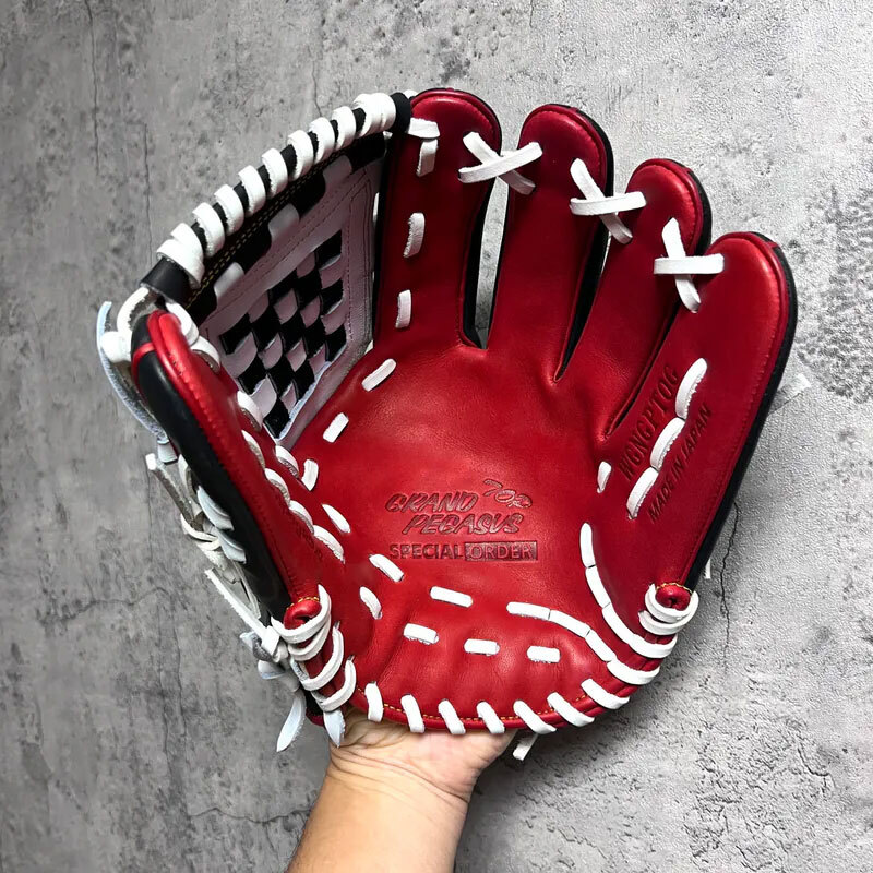 World-pegasus 瘋牛限定版 硬式・軟式兼用 内野 投手皆可用 黑金標 大內野 棋盤檔 店舗別注 WGNGPTOG