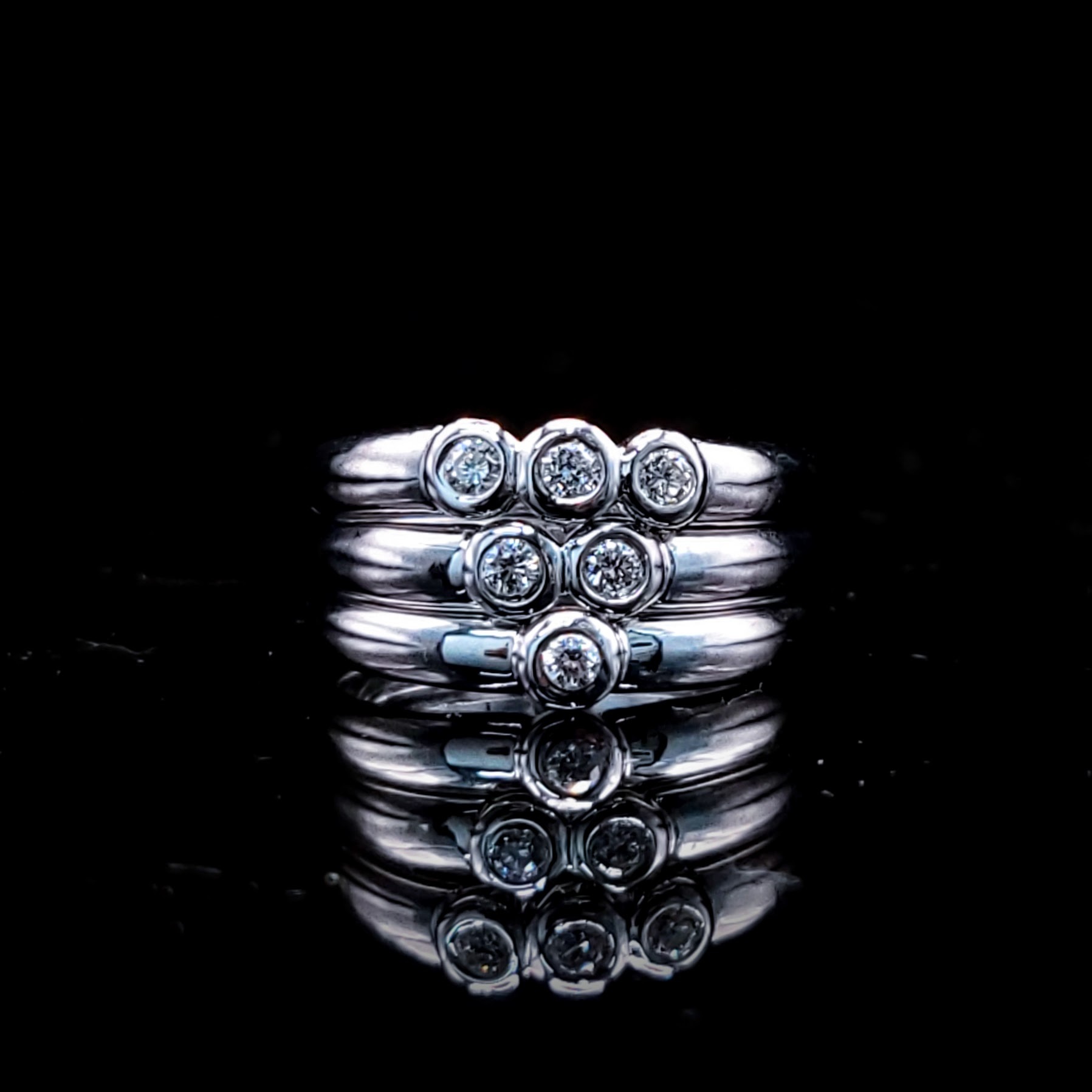 18K White Gold 0.14ct Diamond Ring