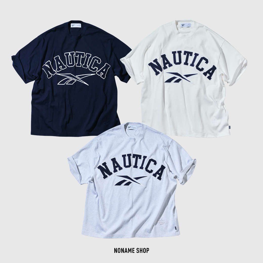 REEBOK × NAUTICA 2025聯名 字體 大LOGO 短袖 三色 (男款)