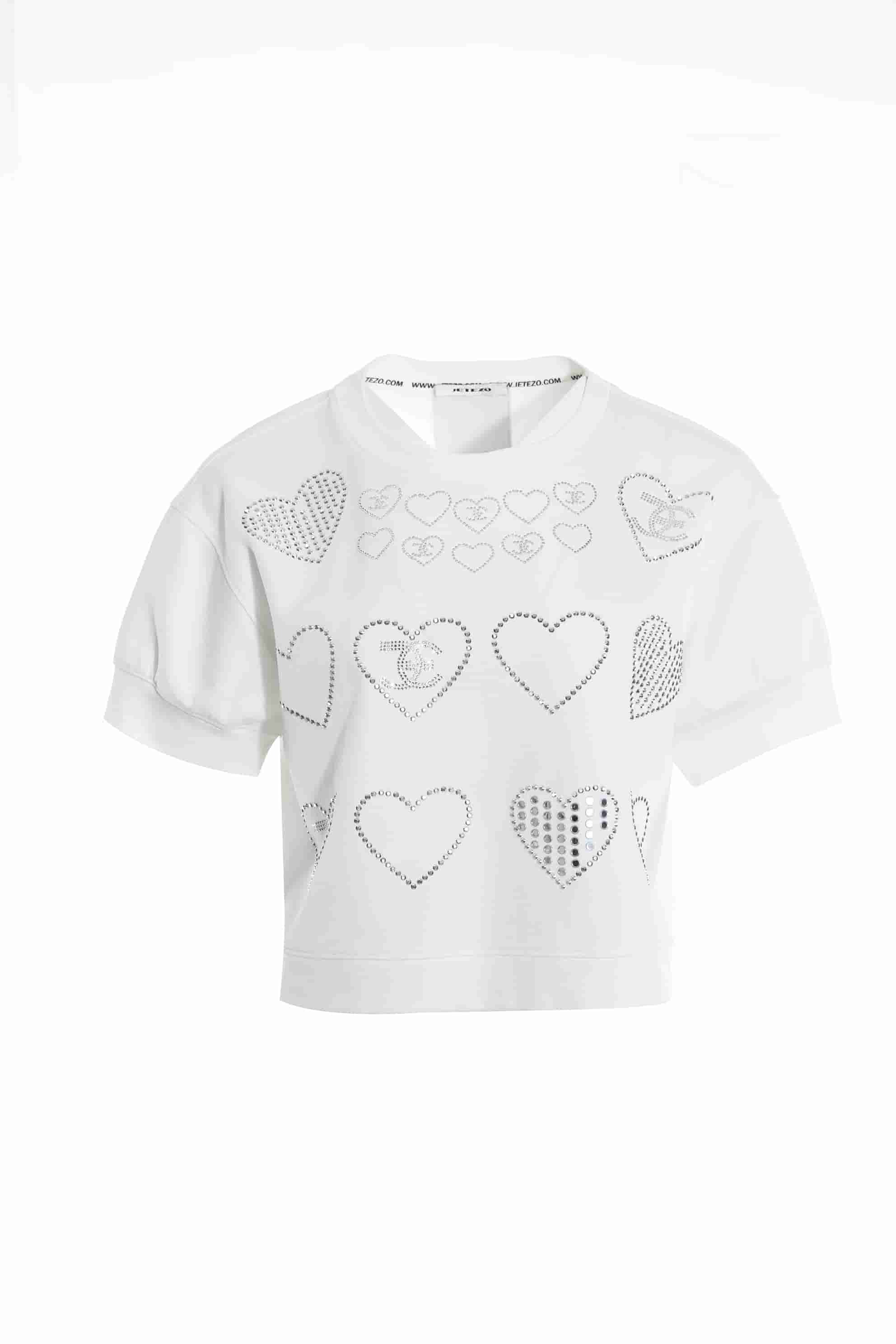 BC1EE102A1 燙鑽愛心上衣