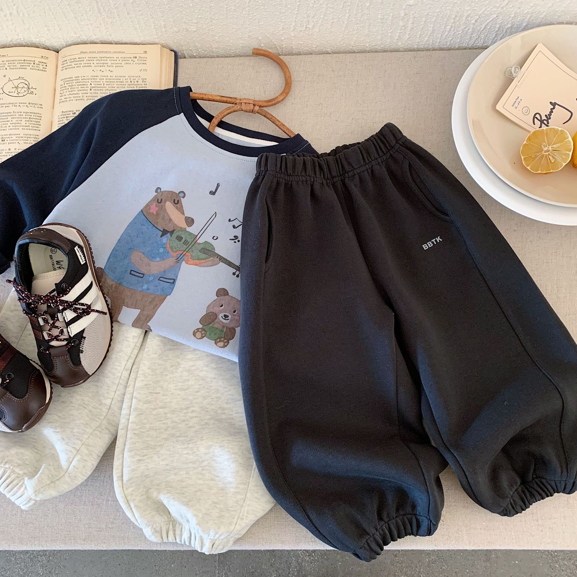 灰黑日常 縮口長褲