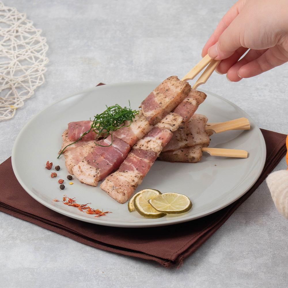 國產五花豬肉串 - 5串