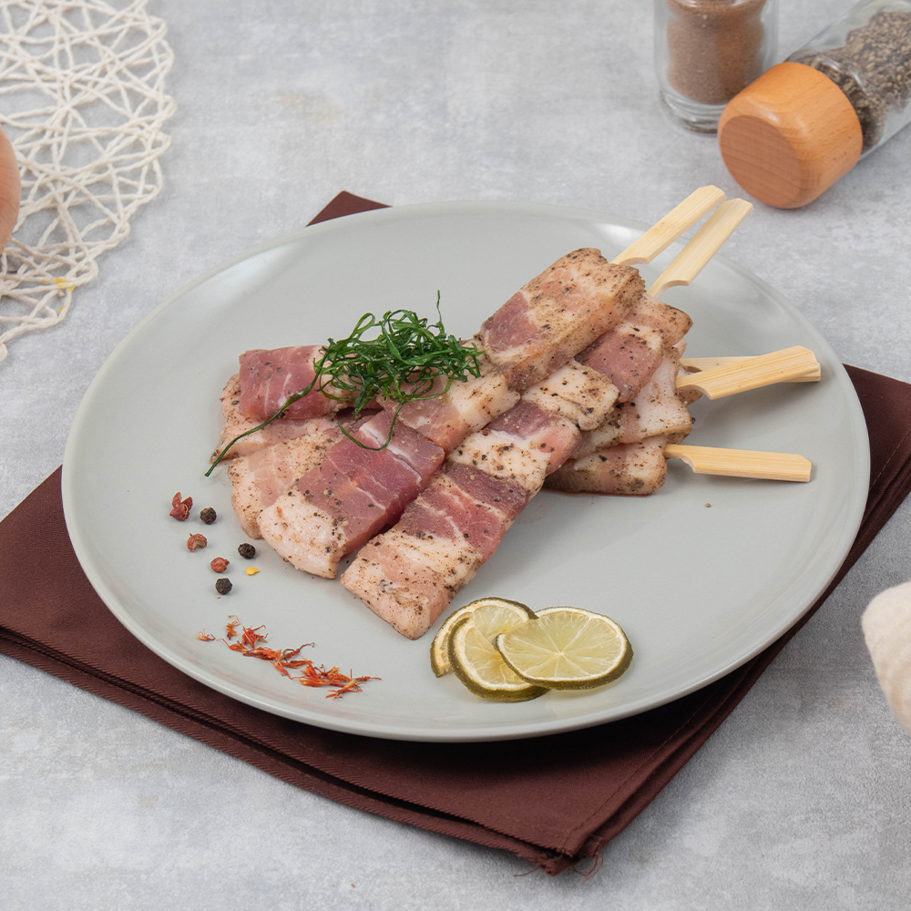 國產五花豬肉串 - 5串