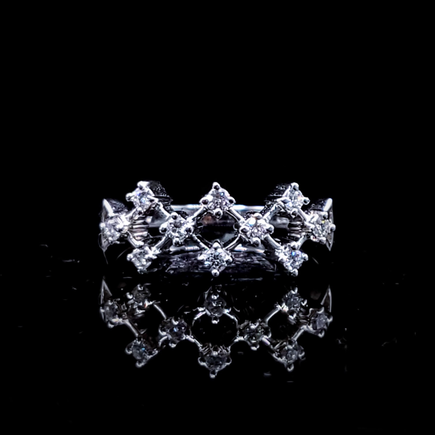 18K White Gold 0.21ct Diamond Ring