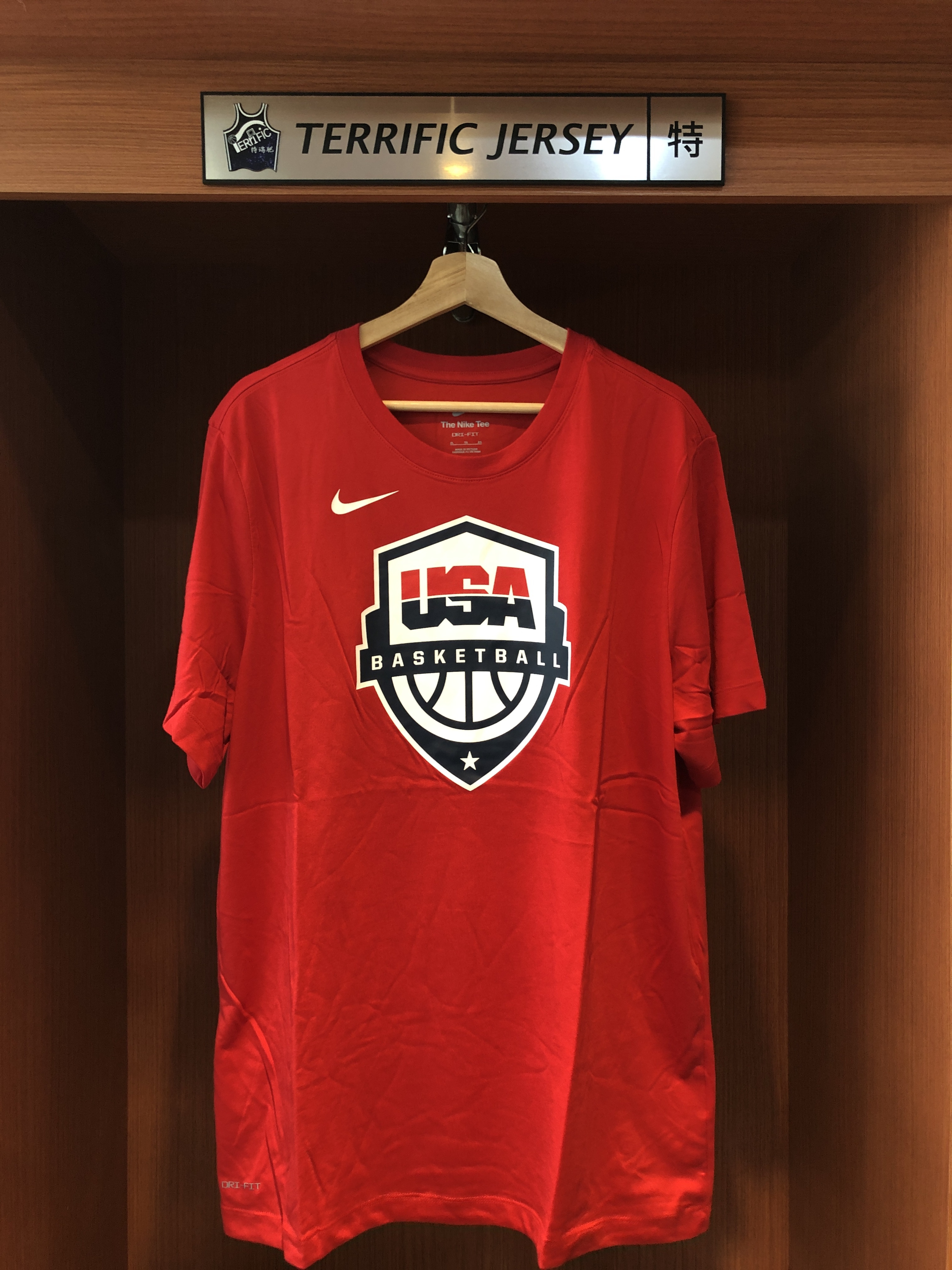 USA短袖 Team USA 美國隊 巴黎奧運 盾牌紅 Nike Dri-Fit Performance Tee 排汗 熱身 短袖 全新