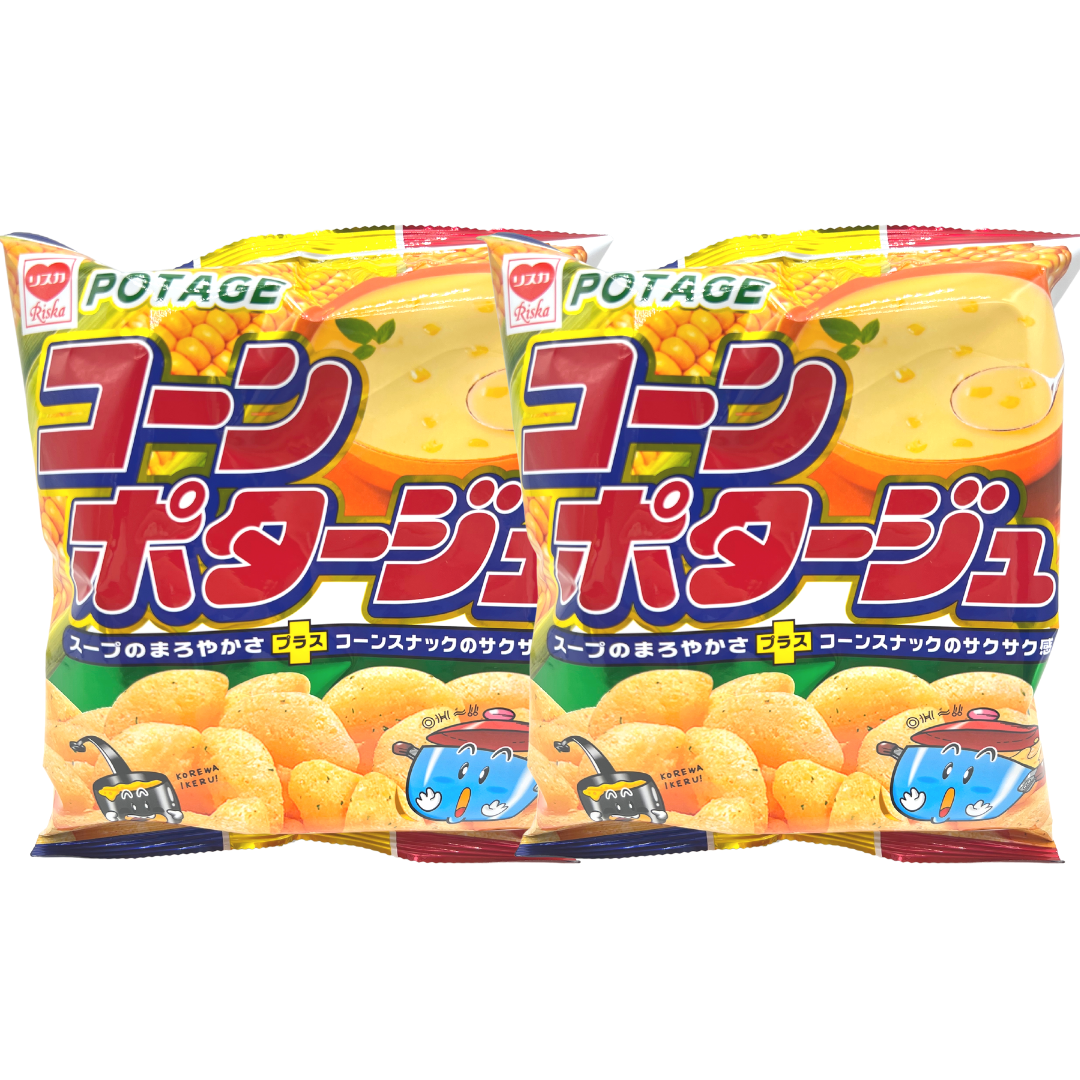 Riska 日本濃湯粟米脆球 75G X *2 包 到期日 2026.02.28