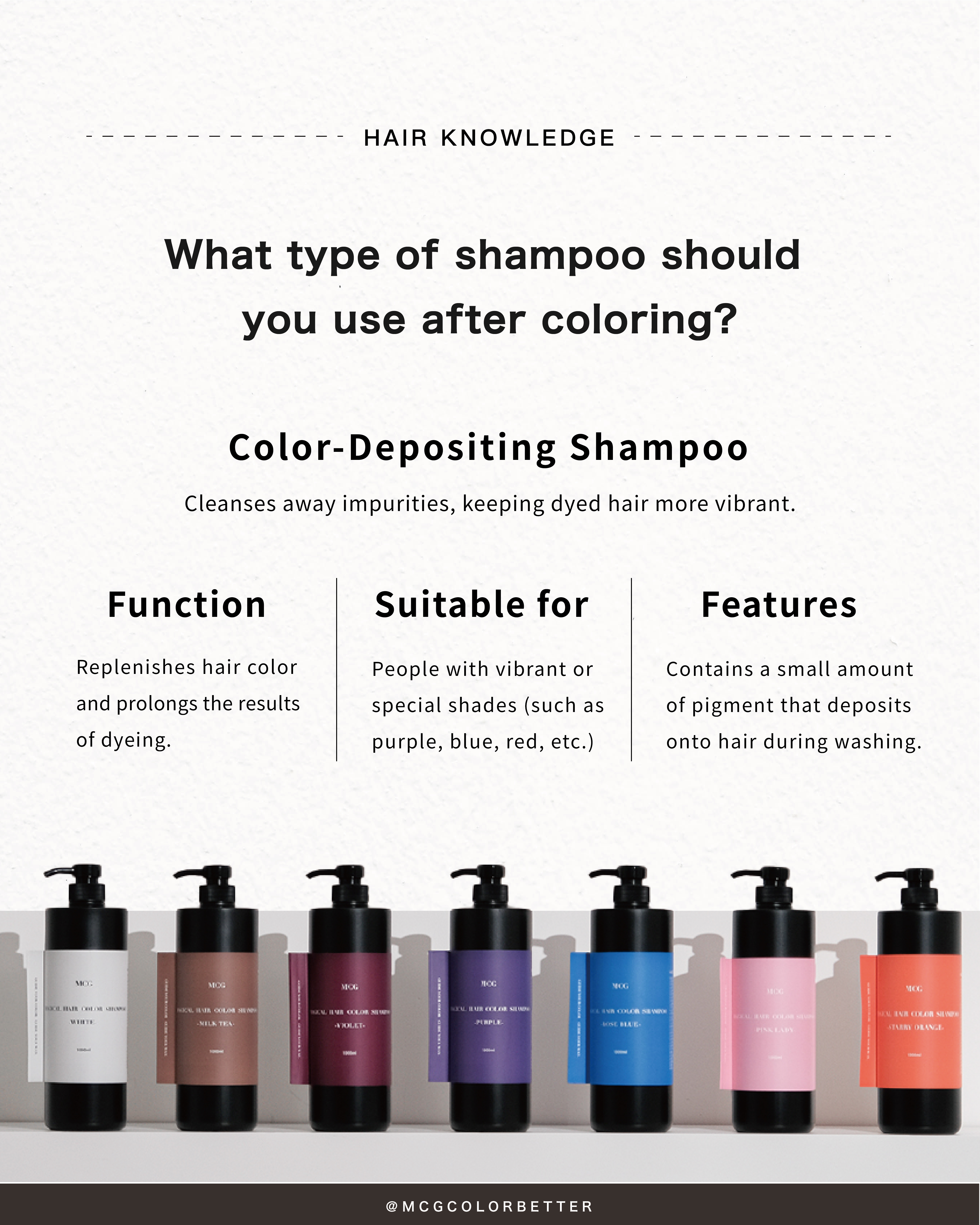 What type of shampoo should you use after coloring?
