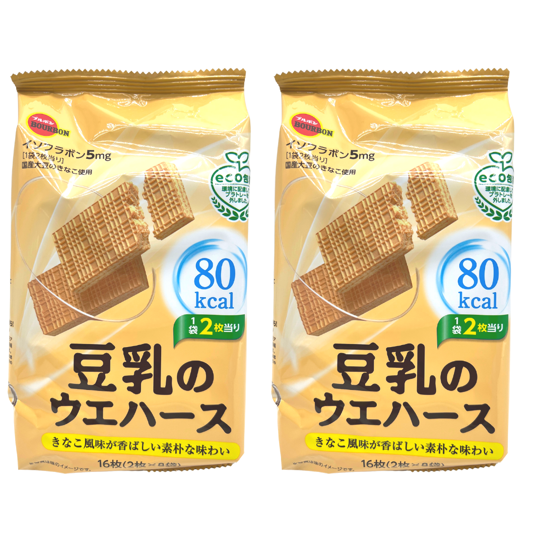 百邦豆乳餅 16枚 (2枚X8袋) (獨立包裝| **X2包**)(黃)(新舊包裝 隨機發貨)