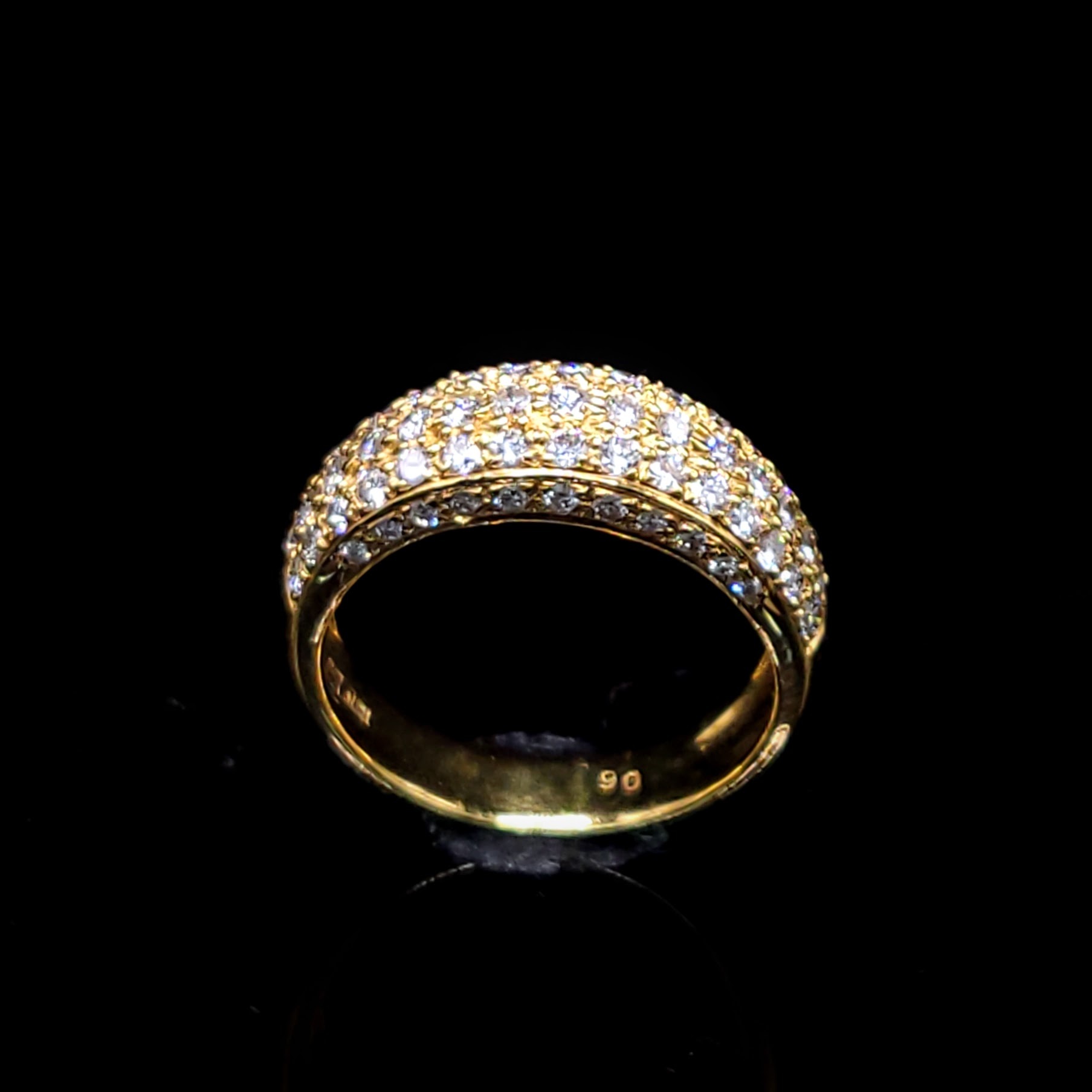 18K Yellow Gold 0.90ct Diamond Ring