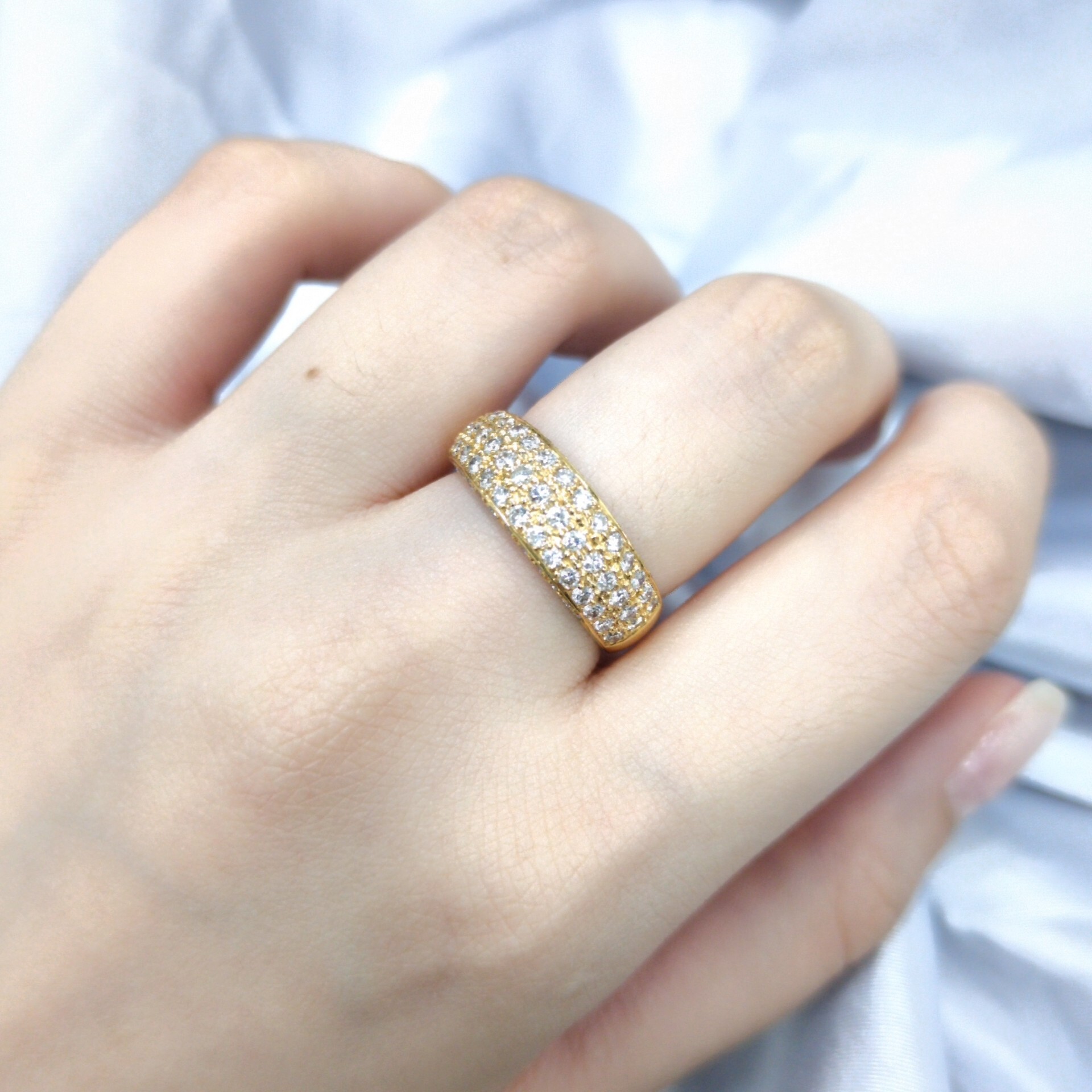 18K Yellow Gold 0.90ct Diamond Ring