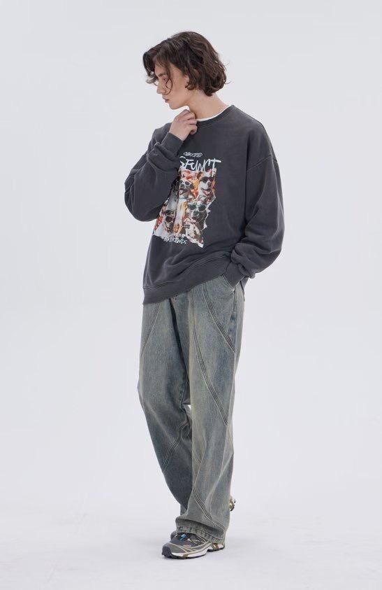 【預購】DYSFUNCT AKR082803 男女同款牛仔褲