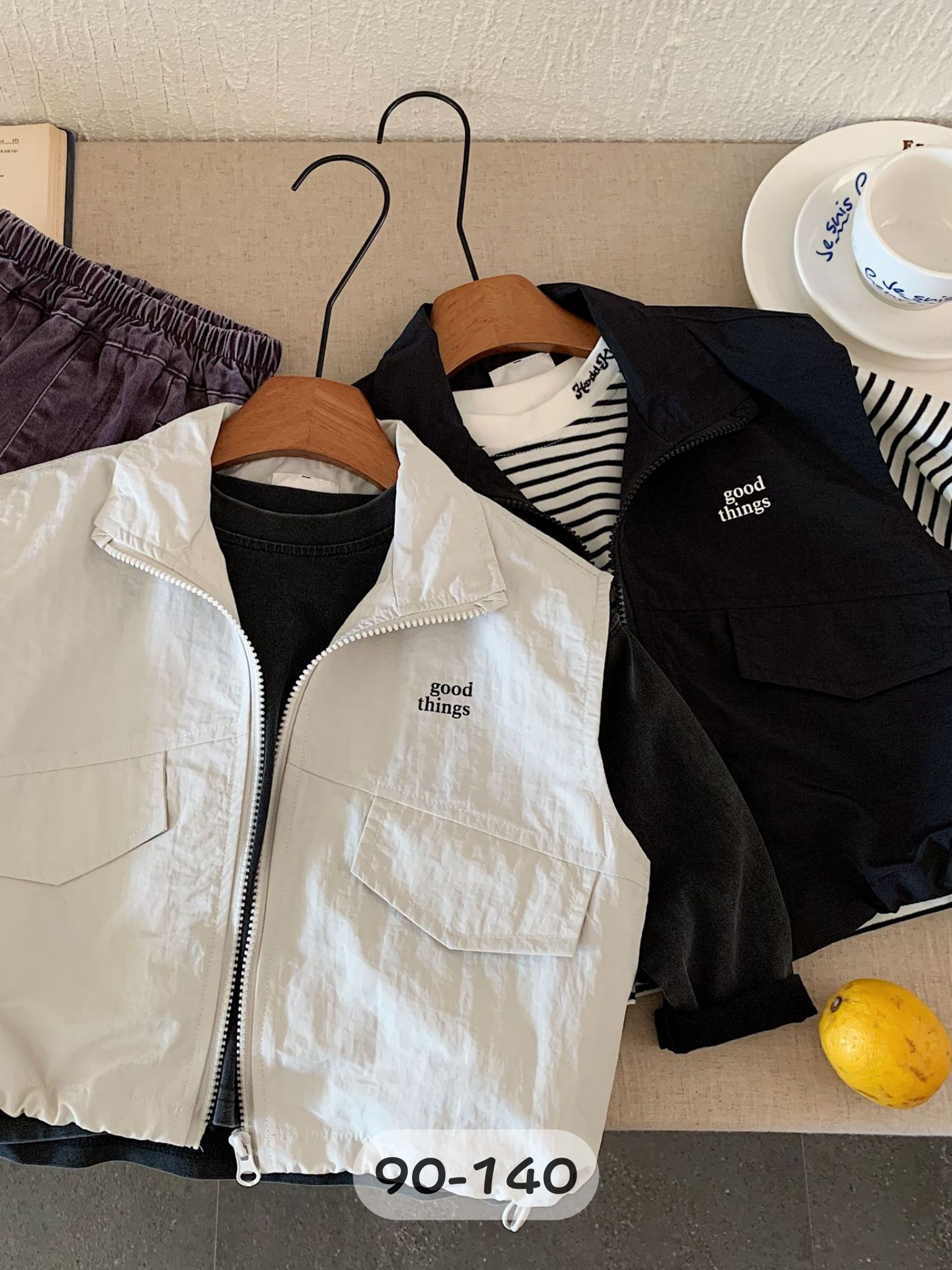 黑白好事 防風背心