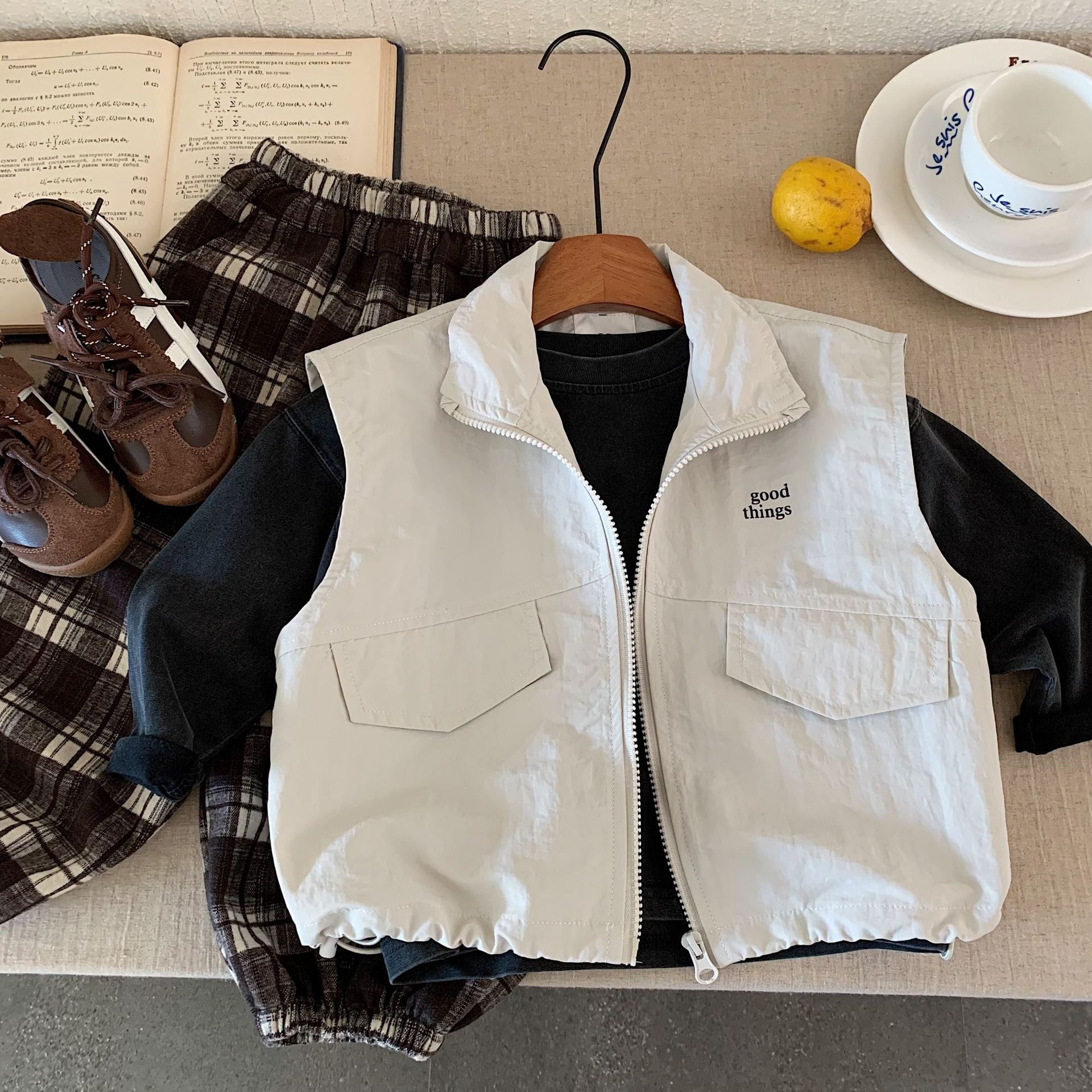 黑白好事 防風背心