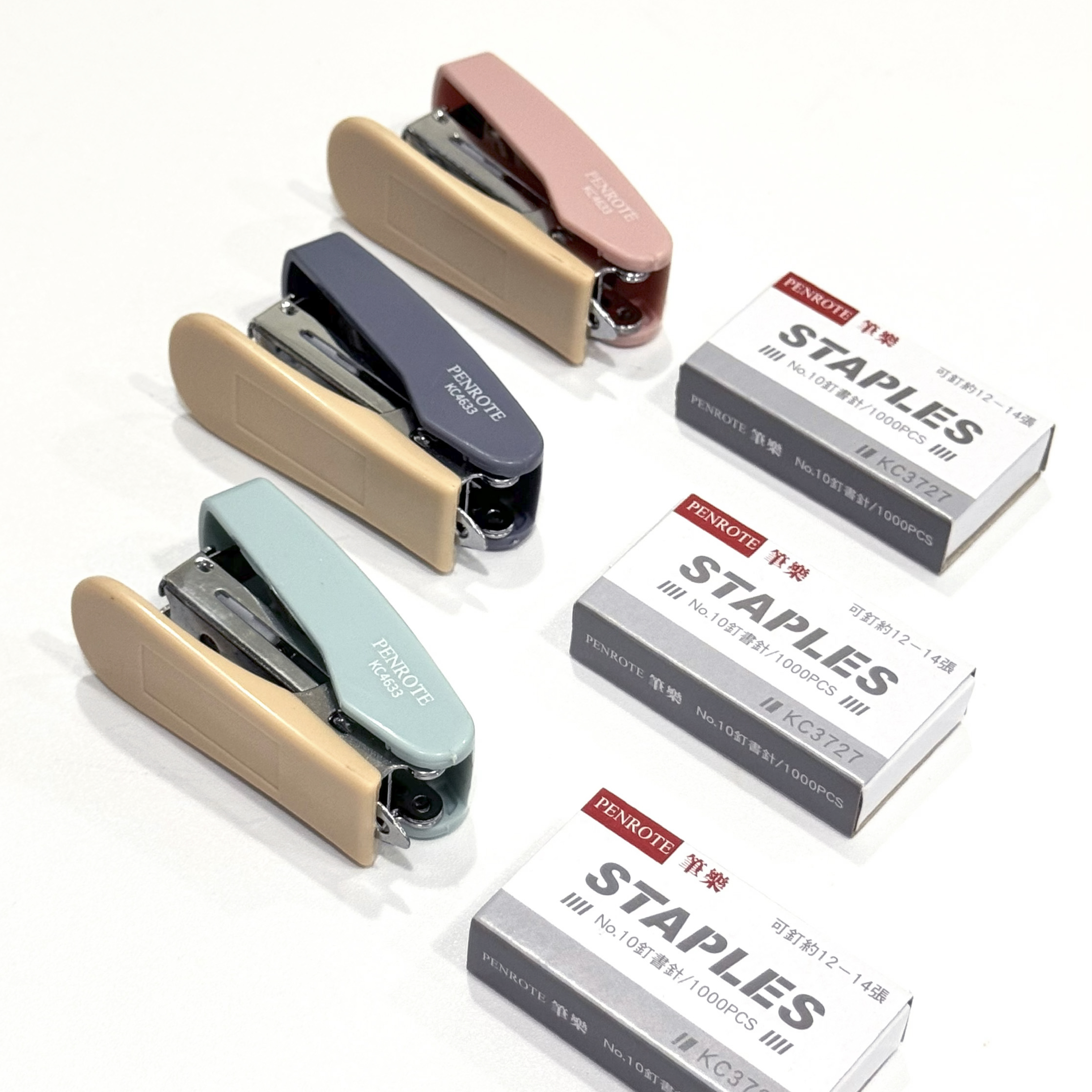 【PENROTE筆樂】 昭和色迷你釘書機