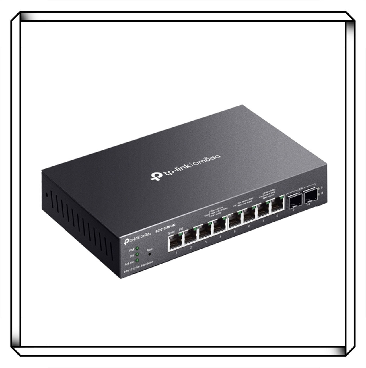 TP-LINK SG2210XMP-M2 Omada 8埠 2.5GBASE-T 2埠 10GE SFP+ 智慧型交換器