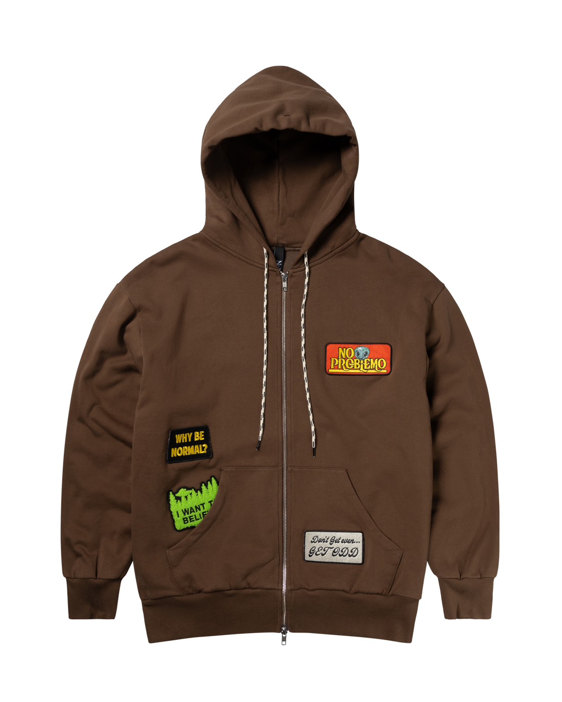No Problemo | Sticker Zip Thru Hoodie