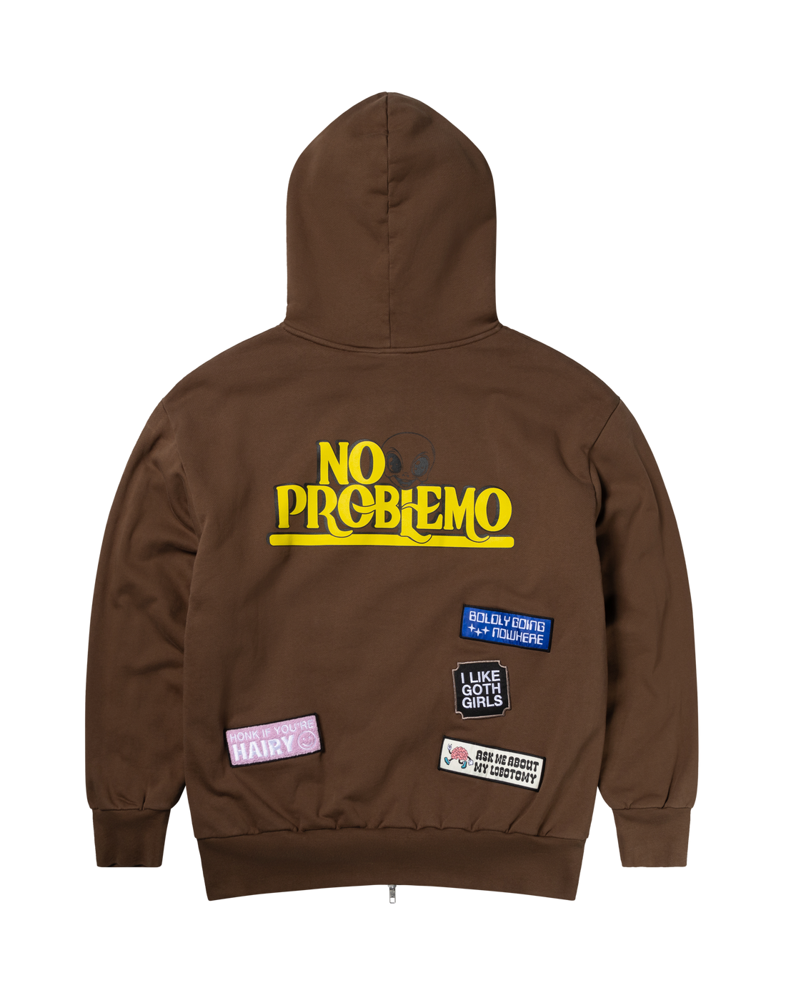 No Problemo | Sticker Zip Thru Hoodie