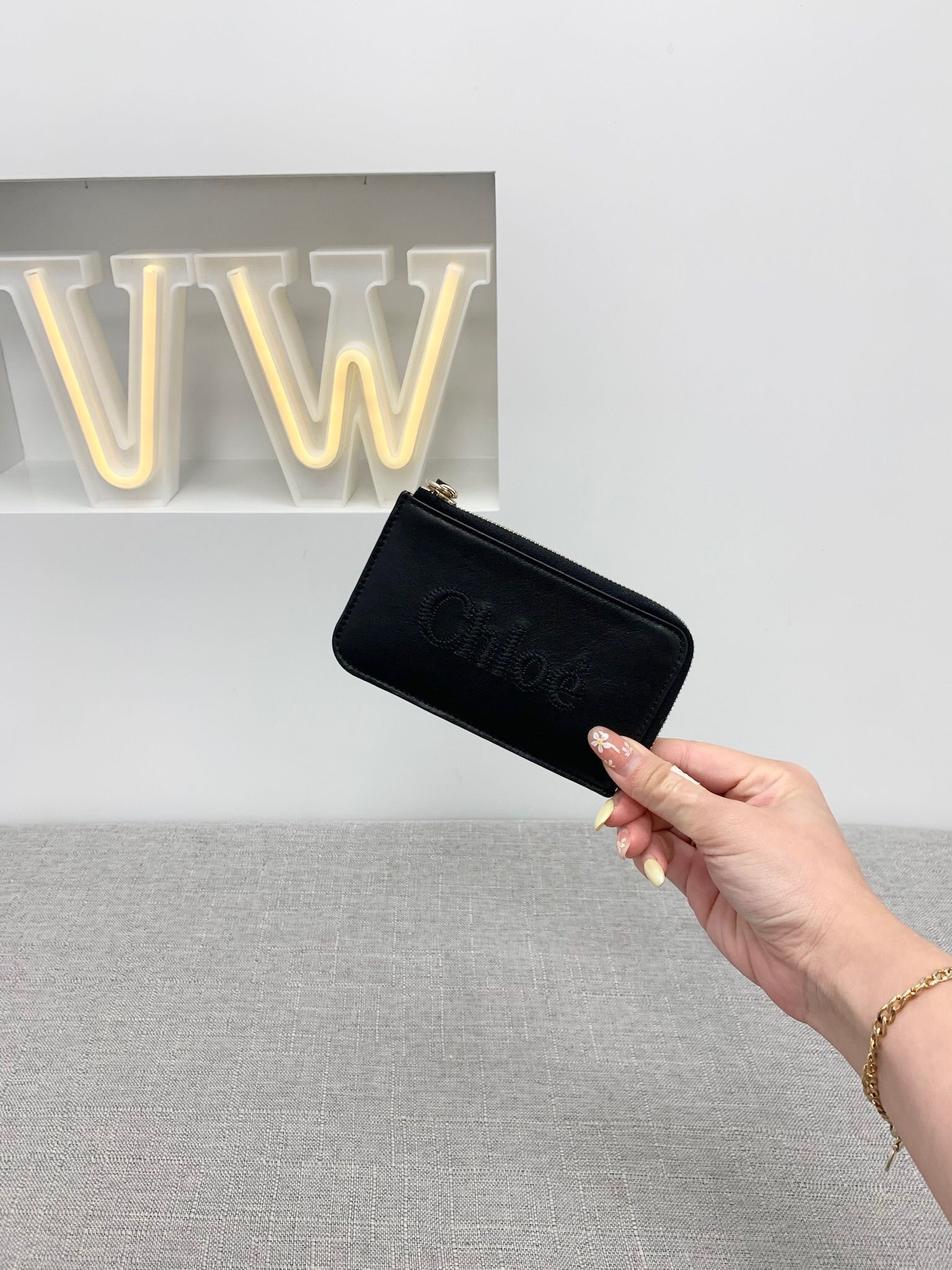 Outlet Chloe Zipped Card Holder