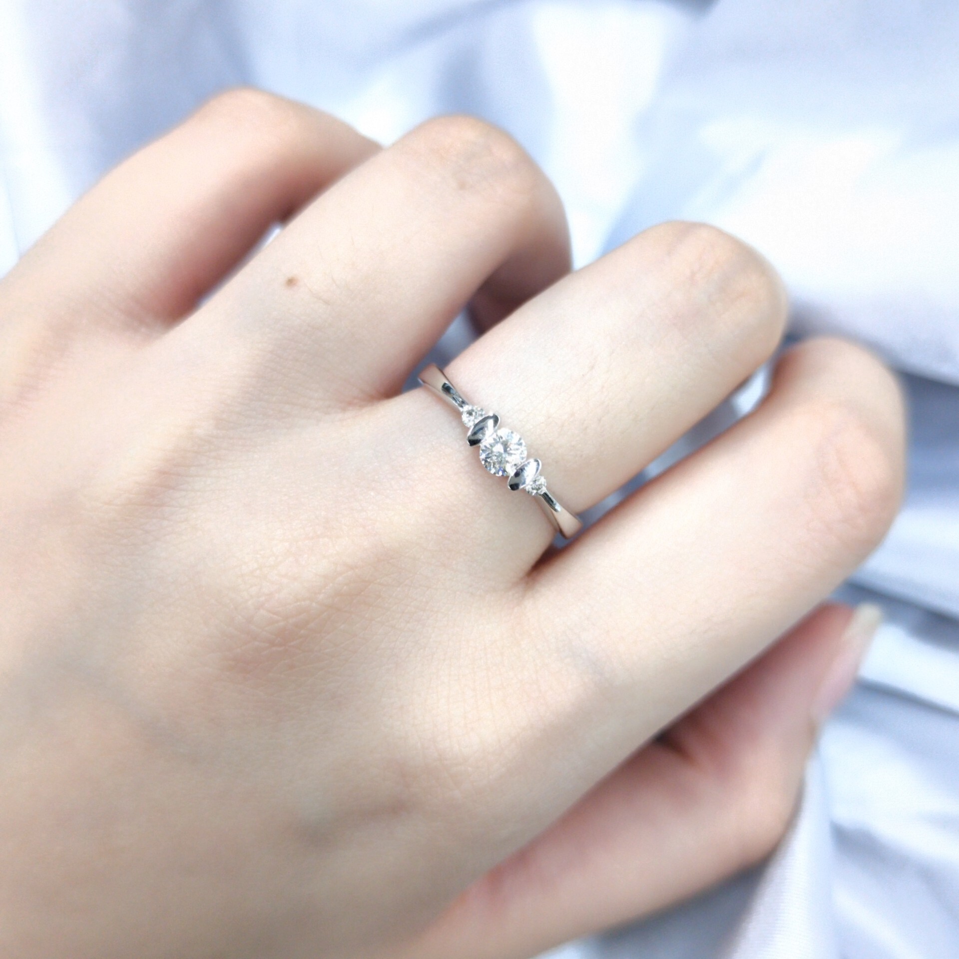 18K White Gold 0.24ct Diamond Ring