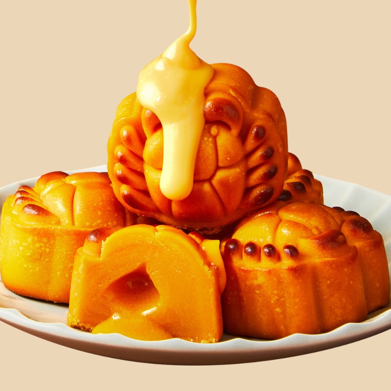 (預購商品 9/5收單) 錦霞樓 錦甘蟹流心奶黃月餅禮盒 6入