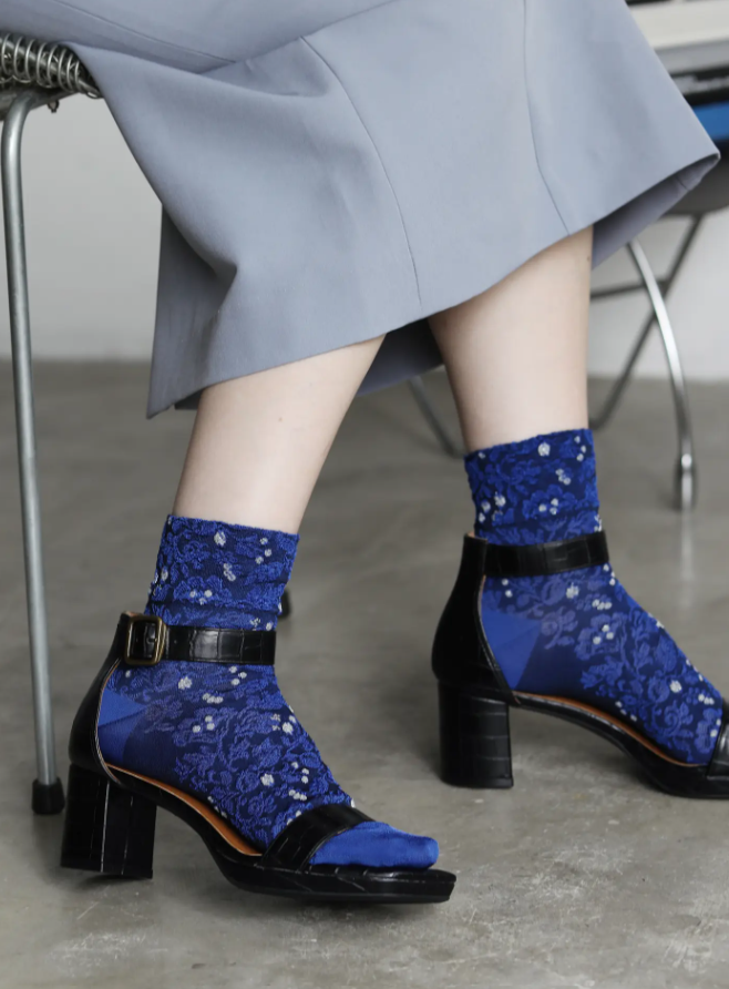 [連線優惠] 靴下屋 Tabio 花與果實漂浮短襪