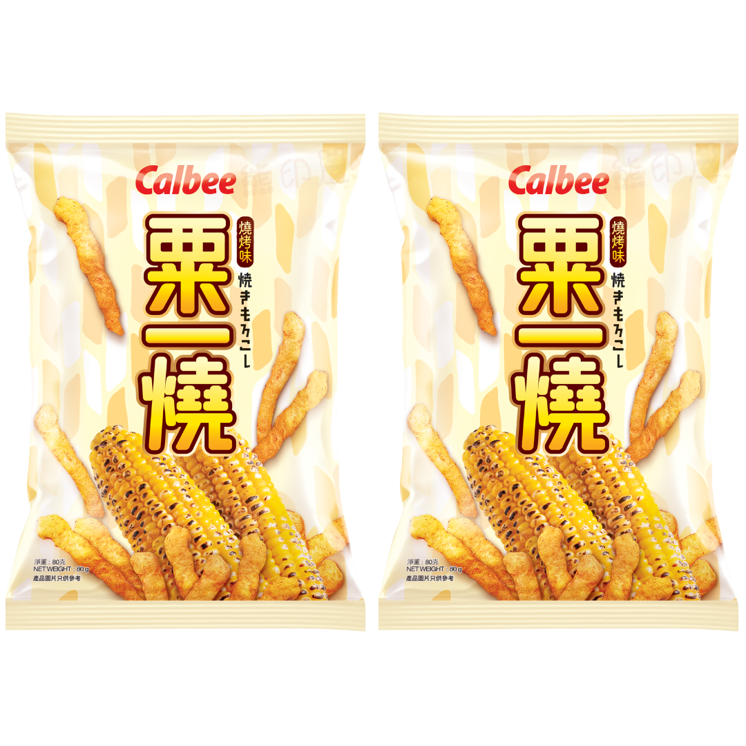 卡樂B粟一燒(燒烤味)  80g  X 2 (白)