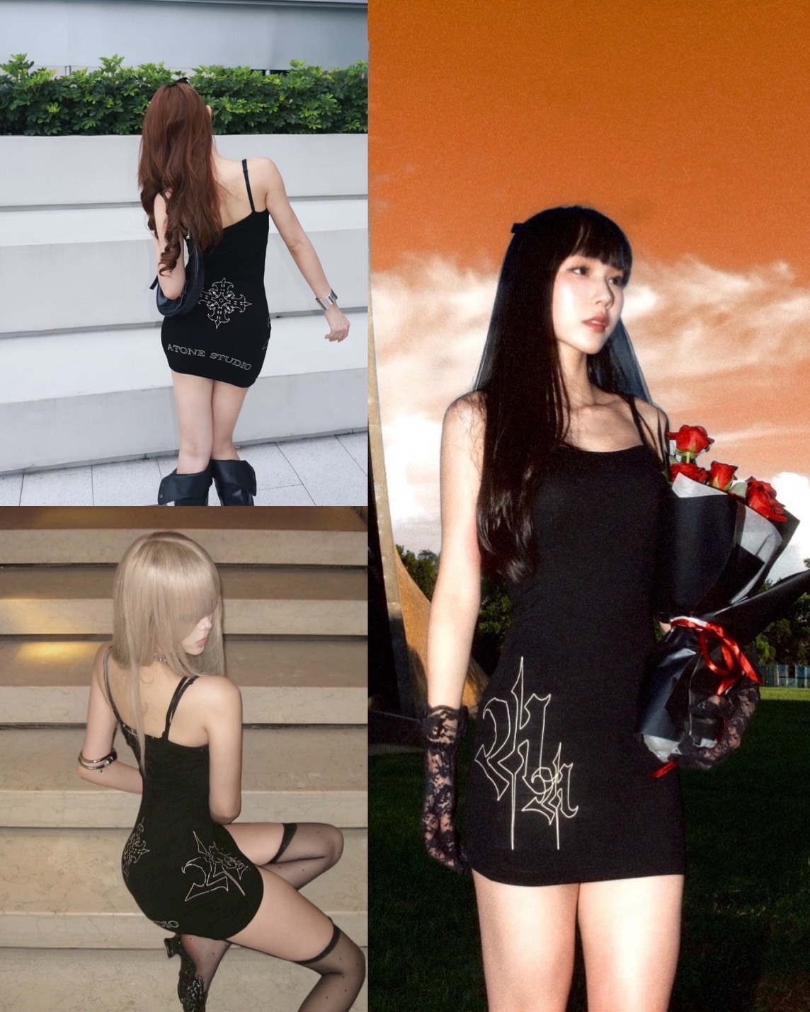 ATONE GIRLS 皇家Logo辣妹包臀裙 彈性貼身洋裝 ‘’ Bodycon Dress ‘’