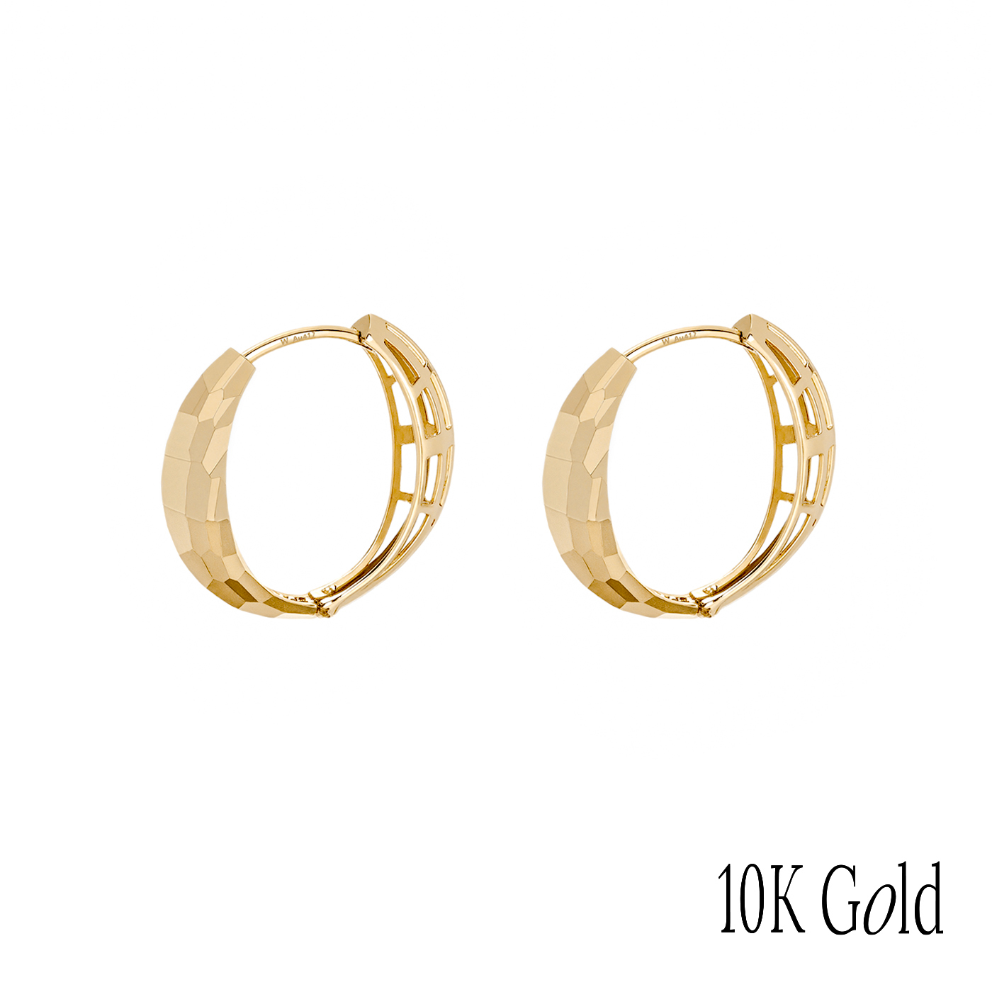 10K純金,K金飾品,圈圈耳環,精品耳環