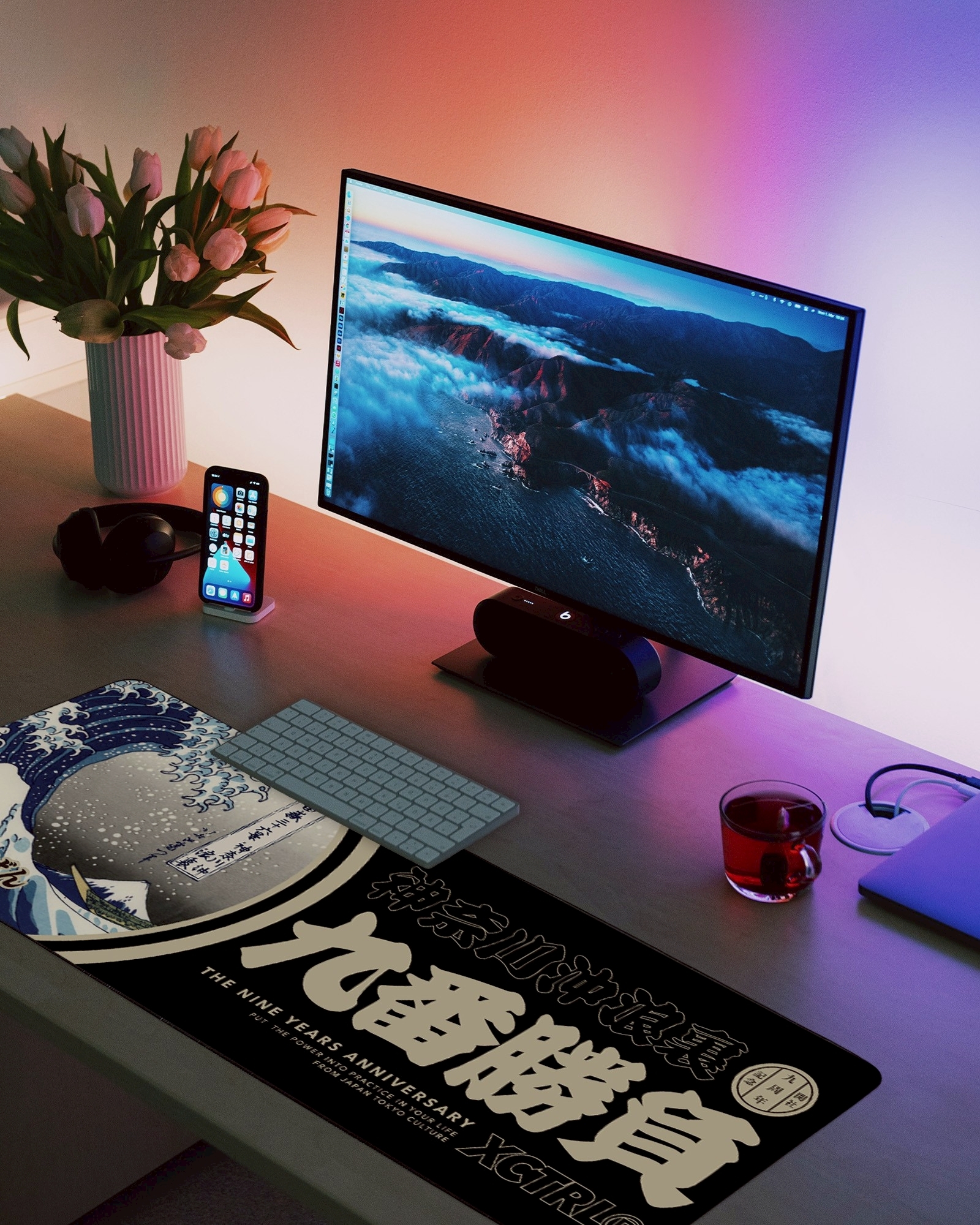 XCTRL 九週年神奈川沖浪裏桌墊