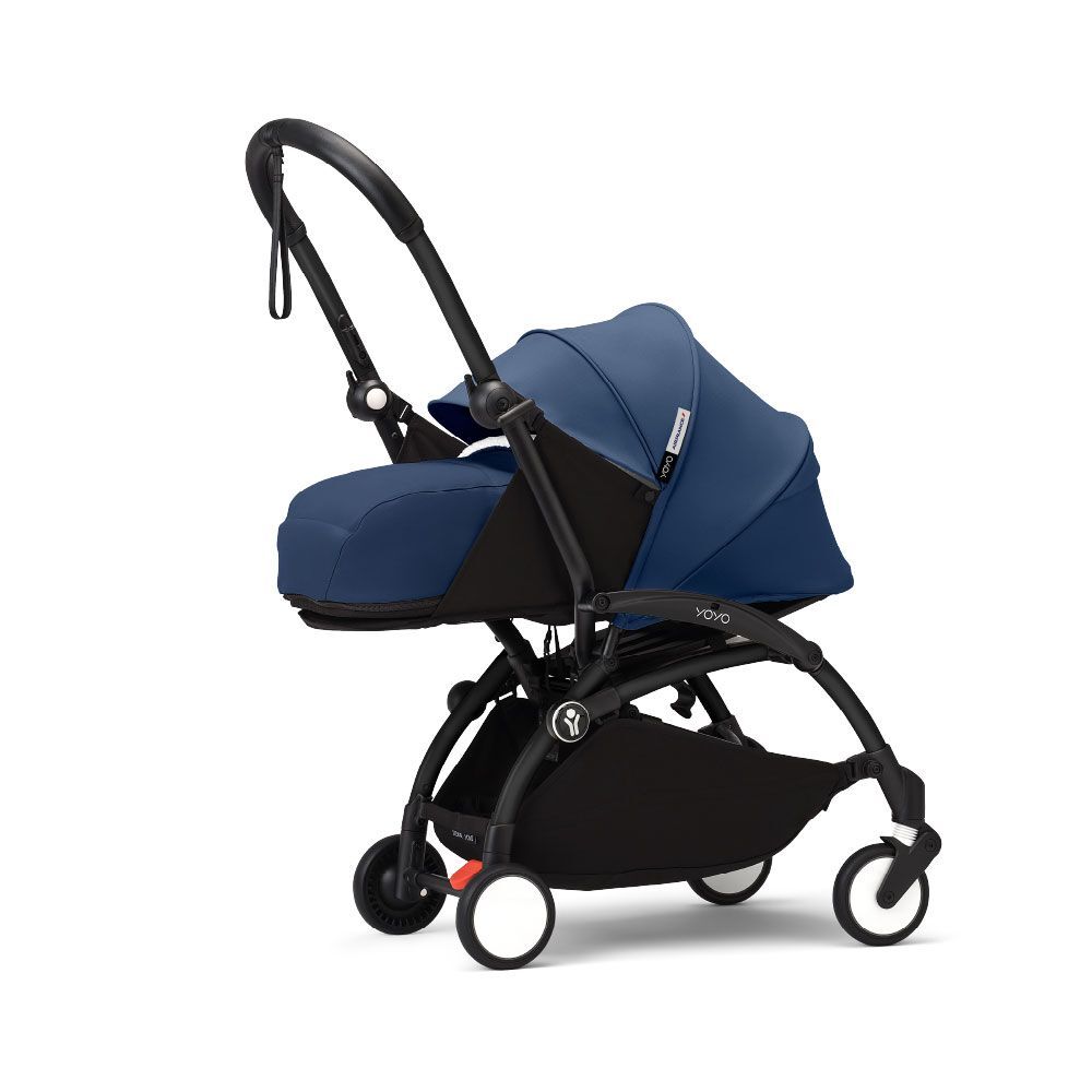 Stokke YOYO³ 0+推車初生兒套件組合【含車架】_法航藍