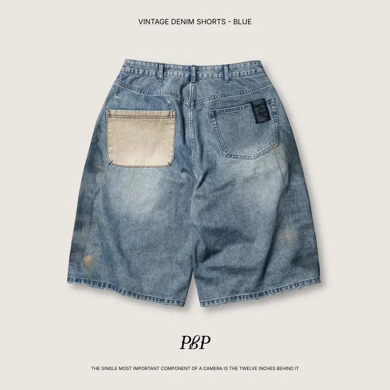 P.B.P VINTAGE DENIM SHORTS