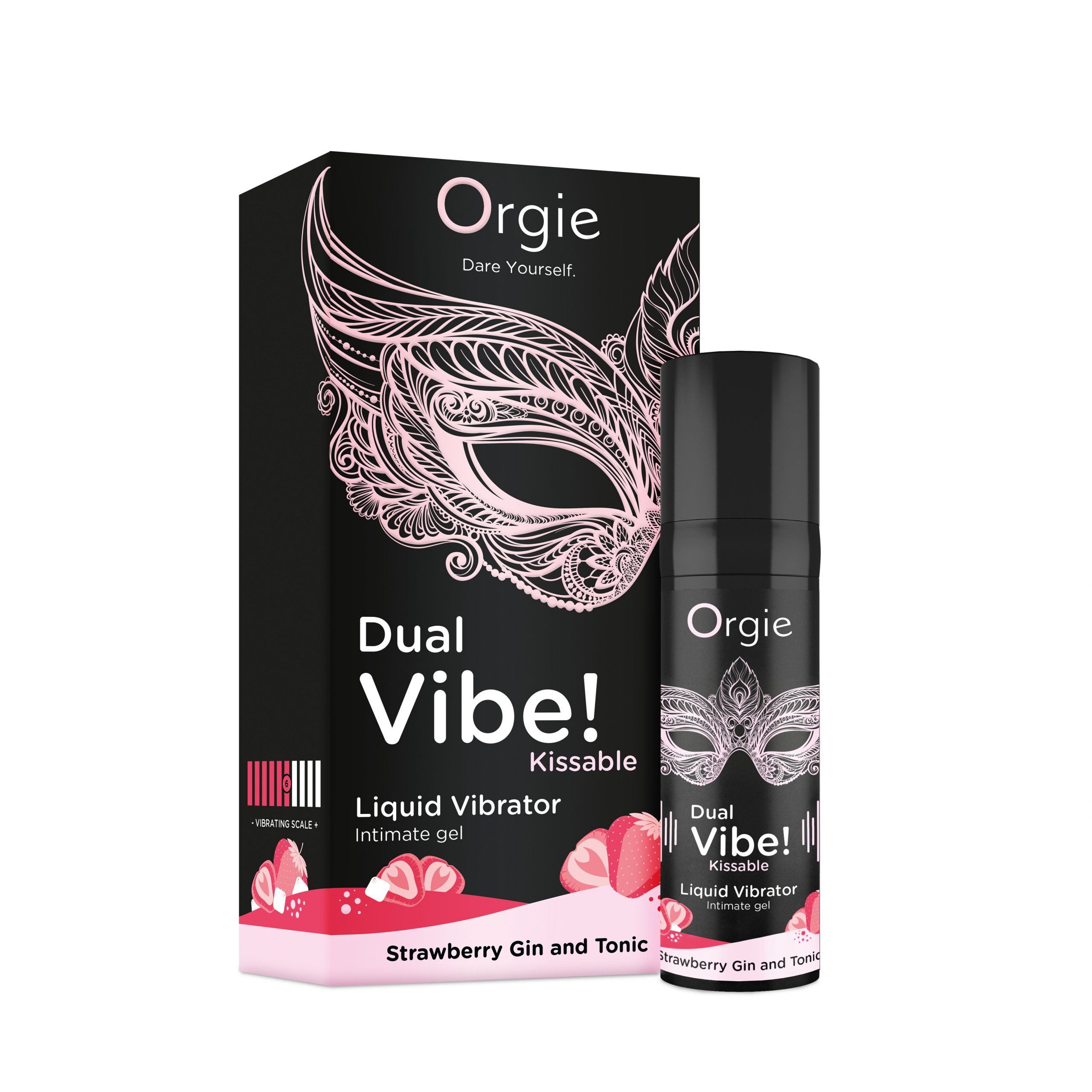 Orgie Dual Vibe! 口交專用 冰火震震高潮液 (Strawberry Gin and Tonic 口味)