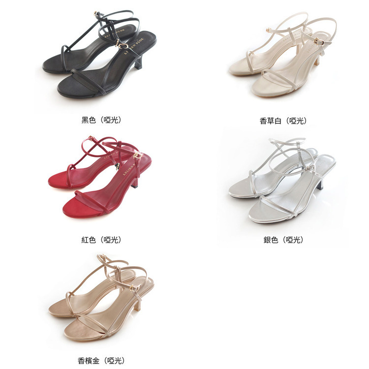 春日晨曦 細長踝帶高跟涼鞋【CX3135】