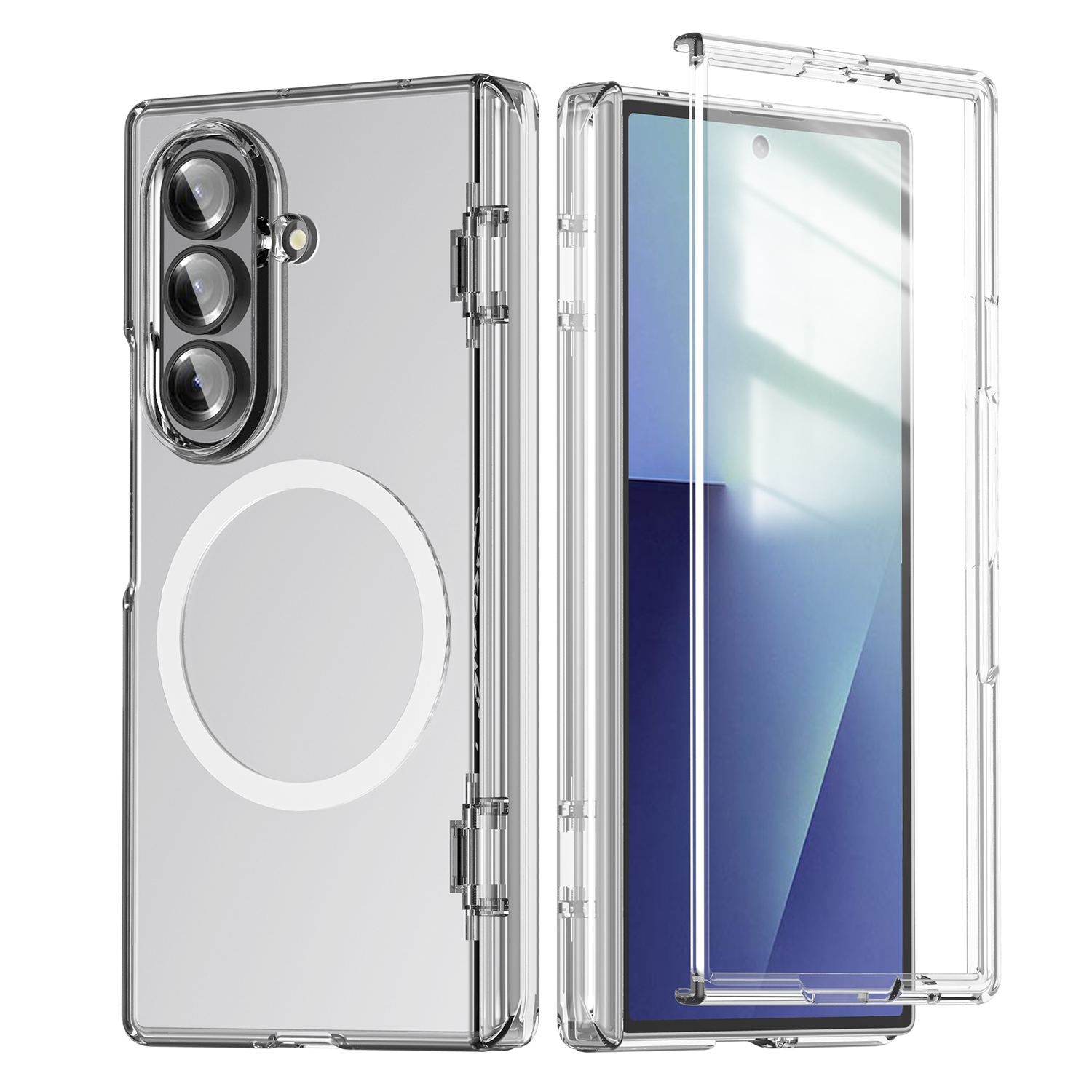 XPRO - Mag Slim - Samsung Fold 7 Case 貼身透明磁吸鉸鏈中軸保護手機硬殼