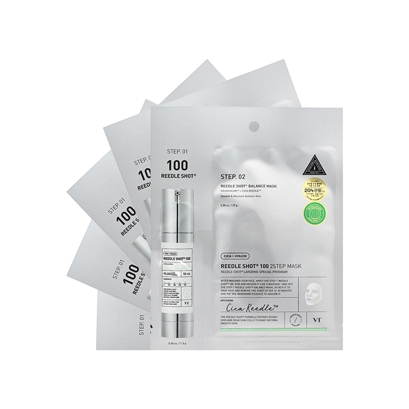 現 貨丨VT Reedle Shot 100 積雪草塗抹式微針 100 精華導入收毛孔面膜