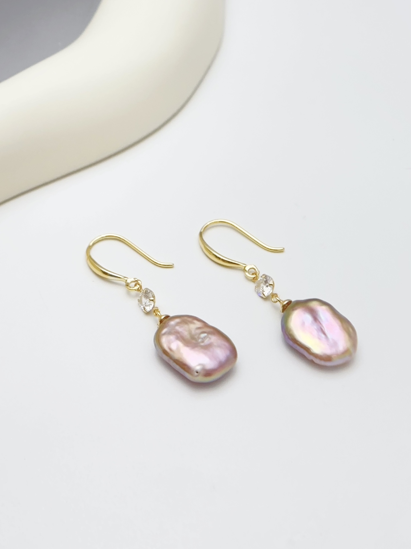 【直播】LL082804 S925銀 幻彩巴洛克珍珠耳環(SGE0260006)