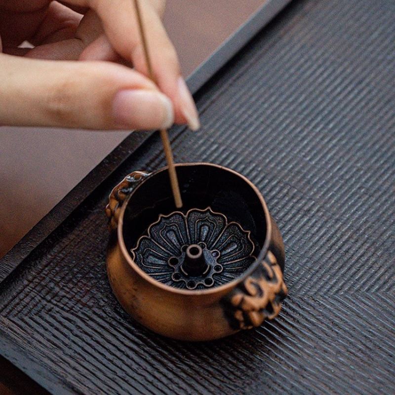 獅子頭香爐｜線香塔香兩用