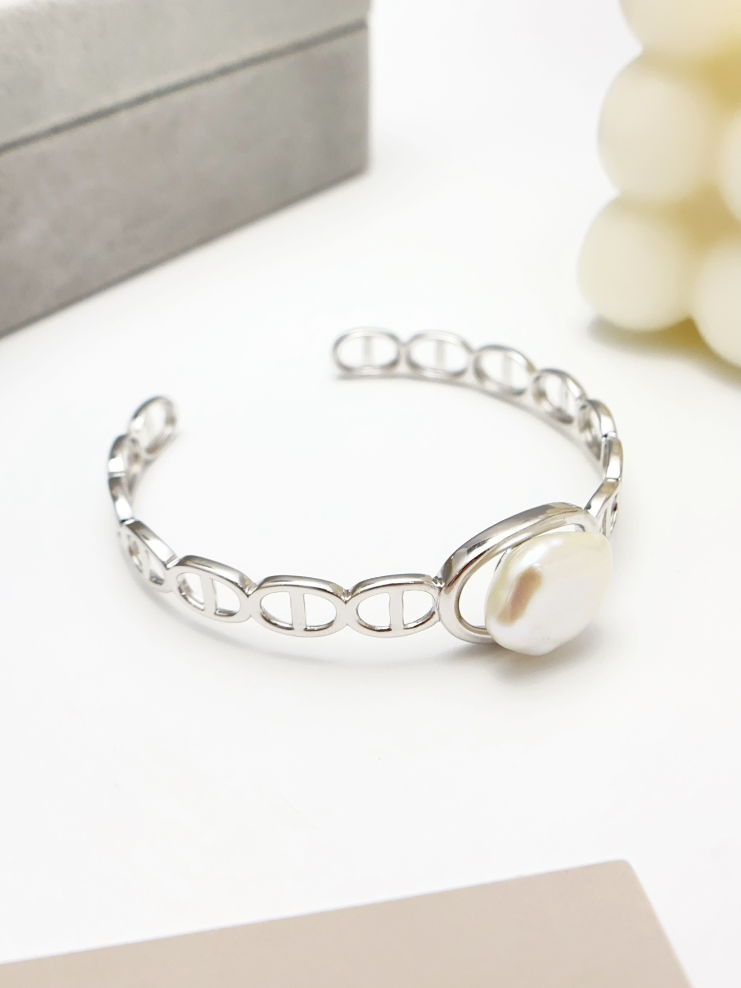 【直播】LL082815 S925銀 巴洛克珍珠手鐲(SPB1420001)