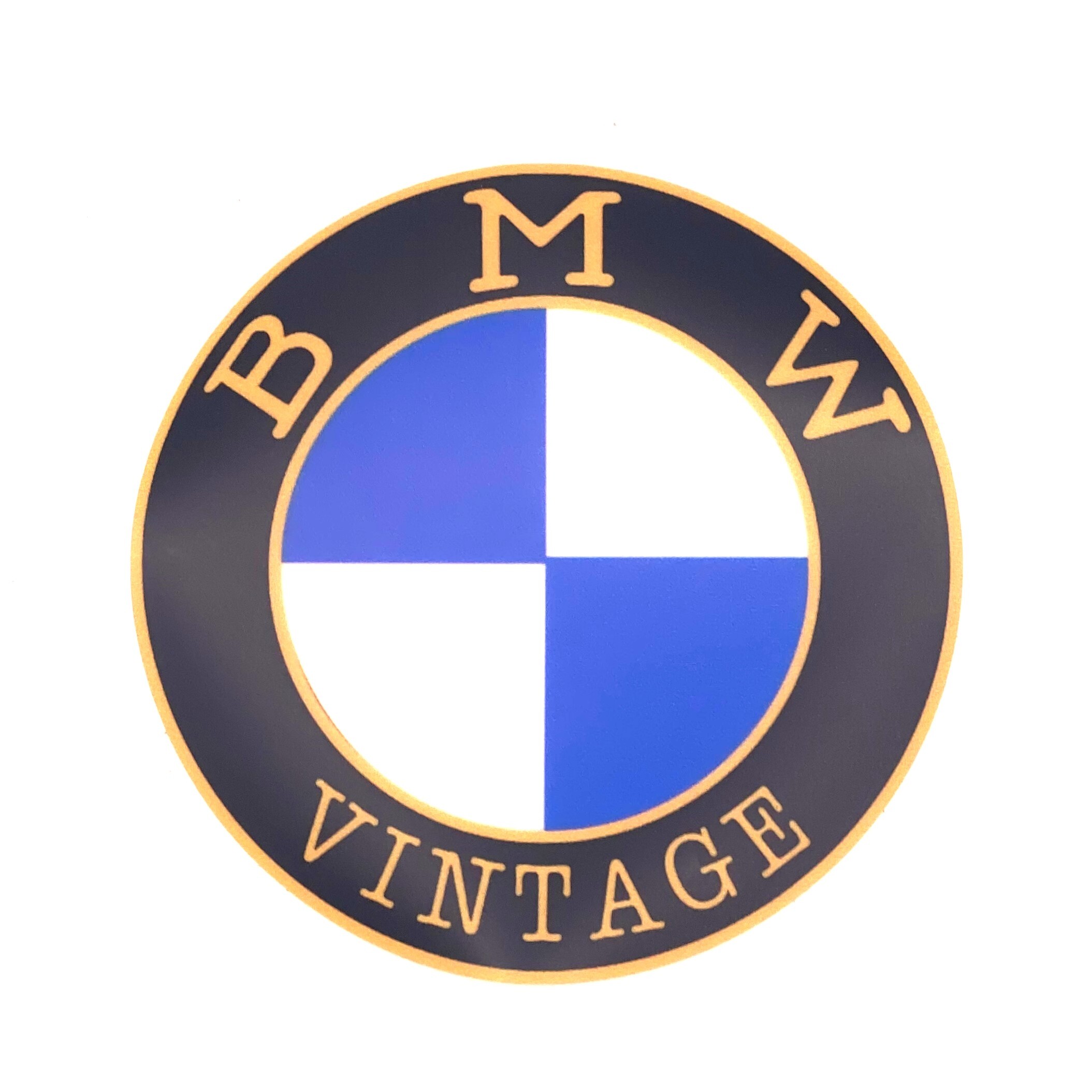 BMW Vintage Static Cling Sticker