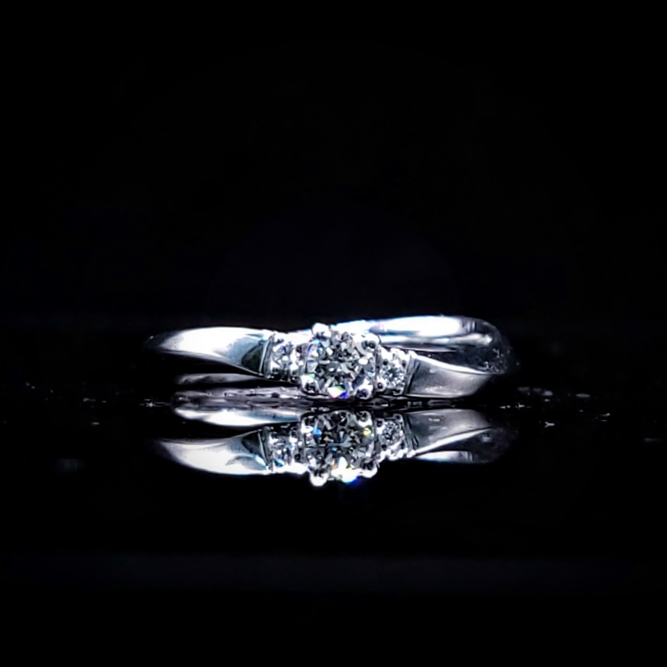 Platinum 950 0.15ct Diamond Ring