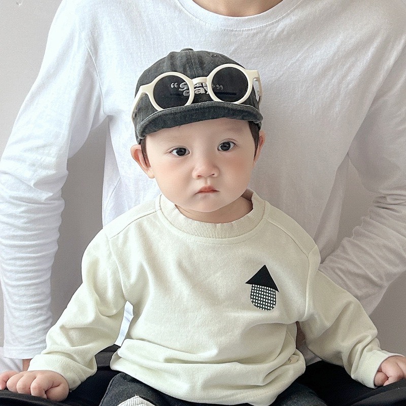 休閒百搭小圖長袖上衣